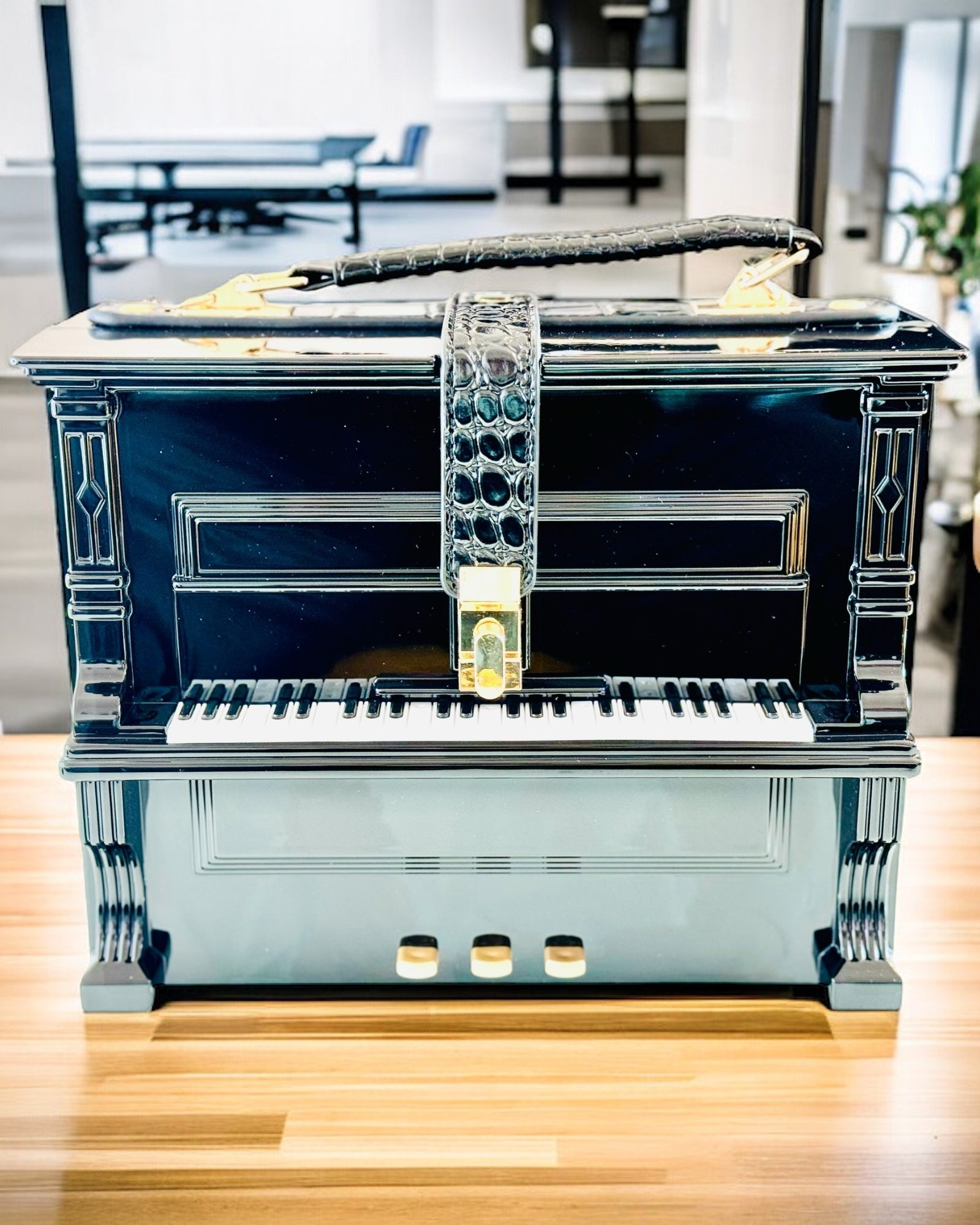 Dameveske “Elegant Piano” i Fargene Svart og Hvit