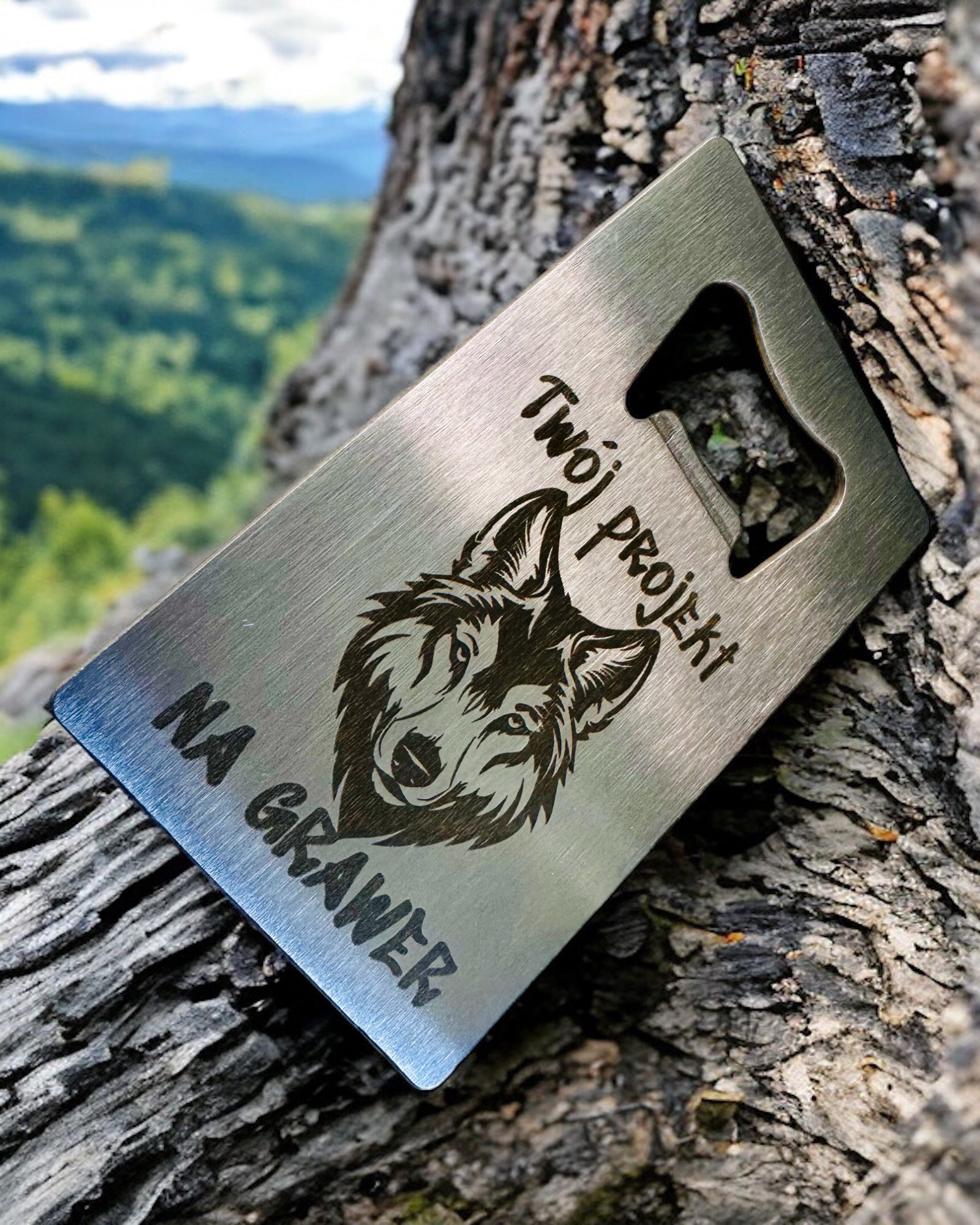 Flaskeåpner i rustfritt stål - Elegant og praktisk gadget - tilpasning med gravering