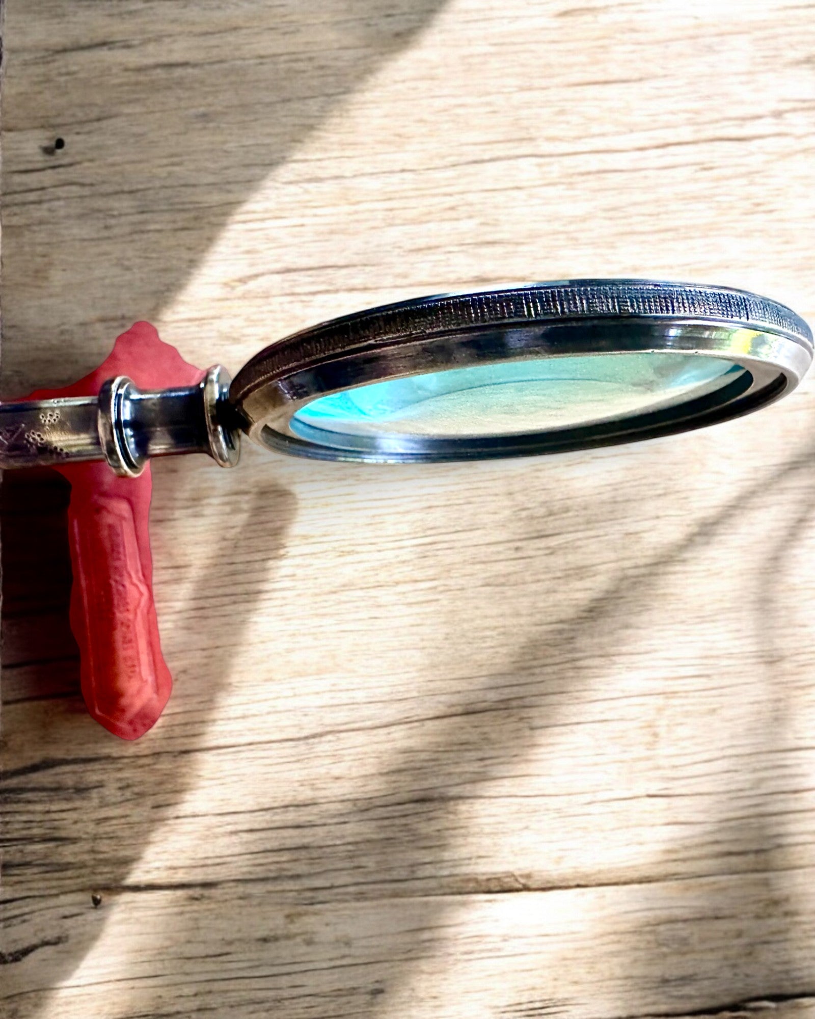 Messingforstørrelsesglass Navigator 1941 med skinnetui – Håndlaget, Premium, mulighet for personalisering som gave