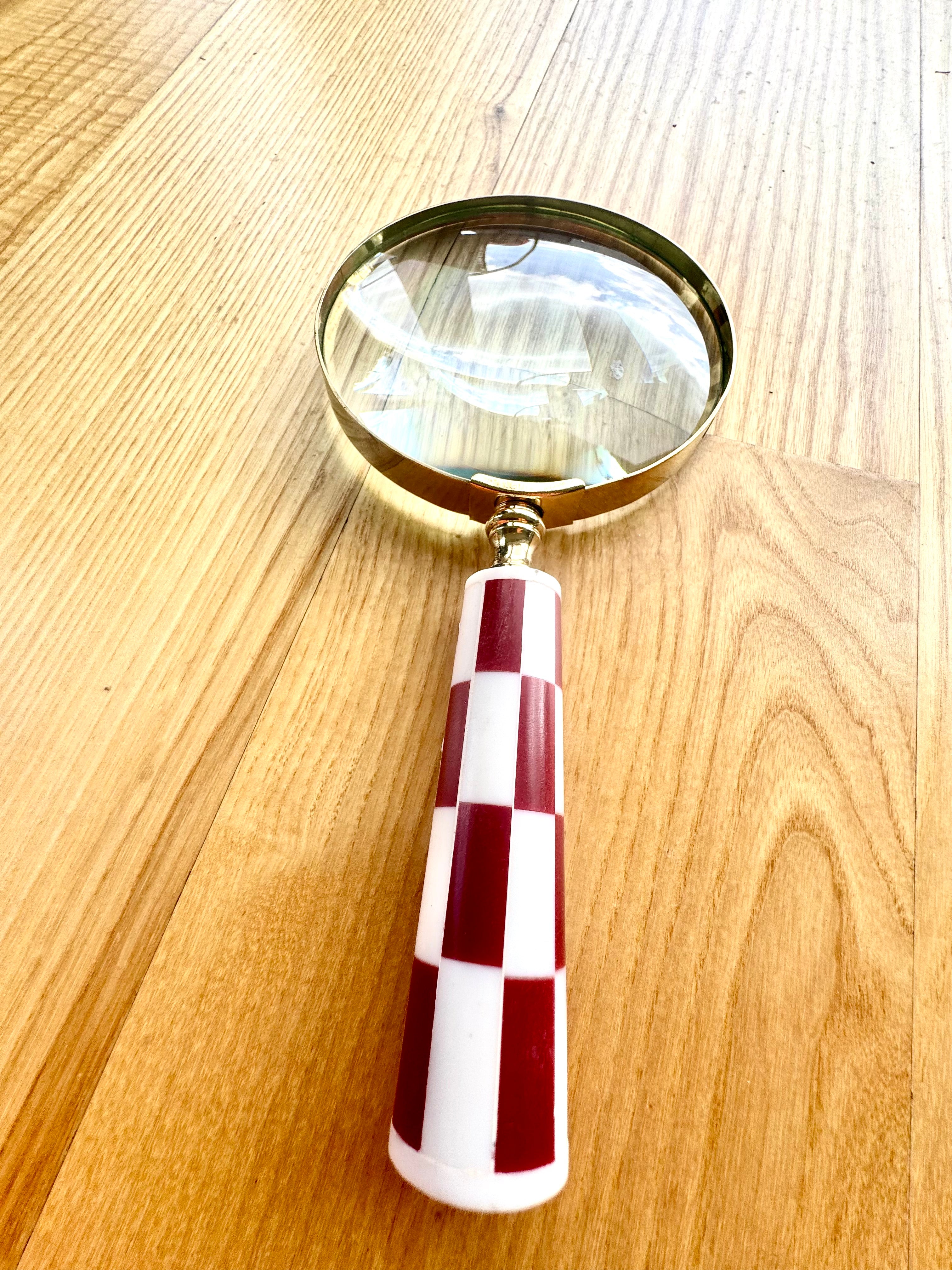 Stor Retro Forstørrelsesglass, mulighet for personalisering som gave med gravering - varianter å velge mellom