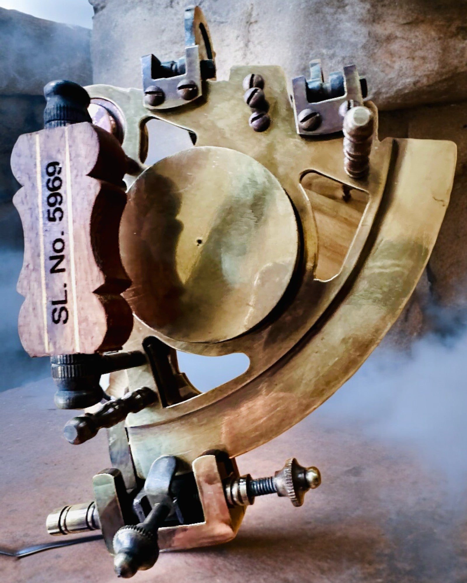 Sekstant Premium med Antikk Kompass - mulighet for personlig gravering