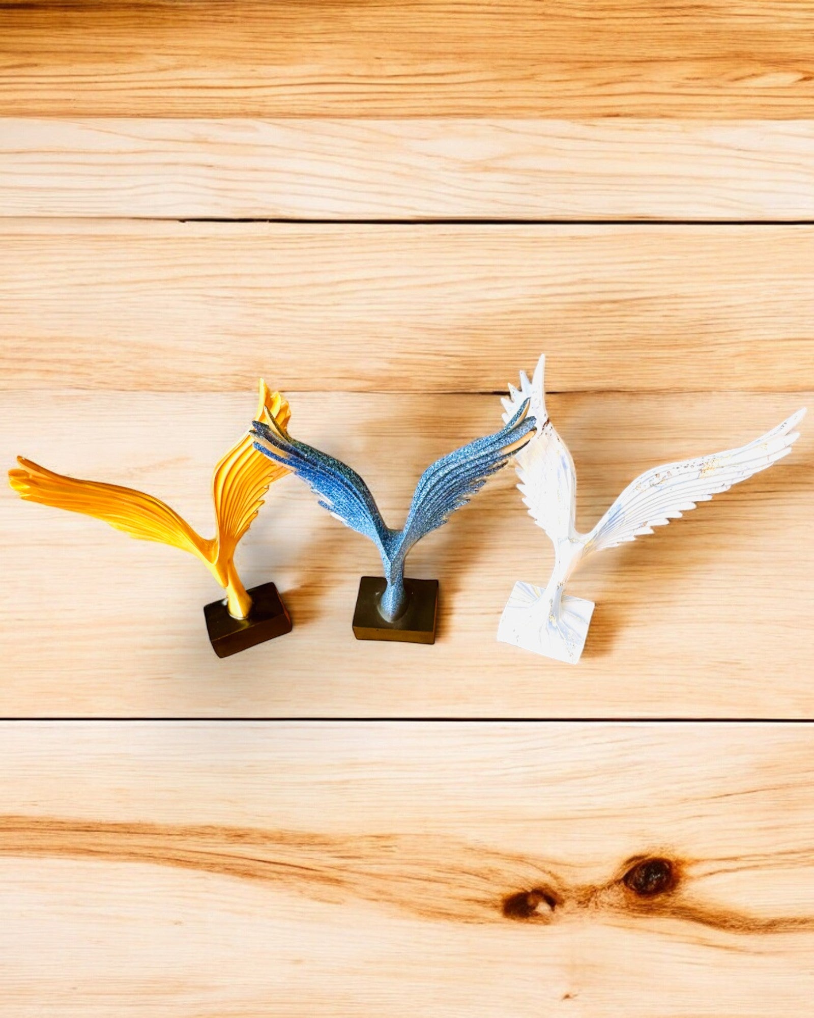 Elegant Englevingefigur 33 cm høy – "Skriftens Voktere", mulighet for personlig gravering som gave, personalisering, 3 fargevarianter