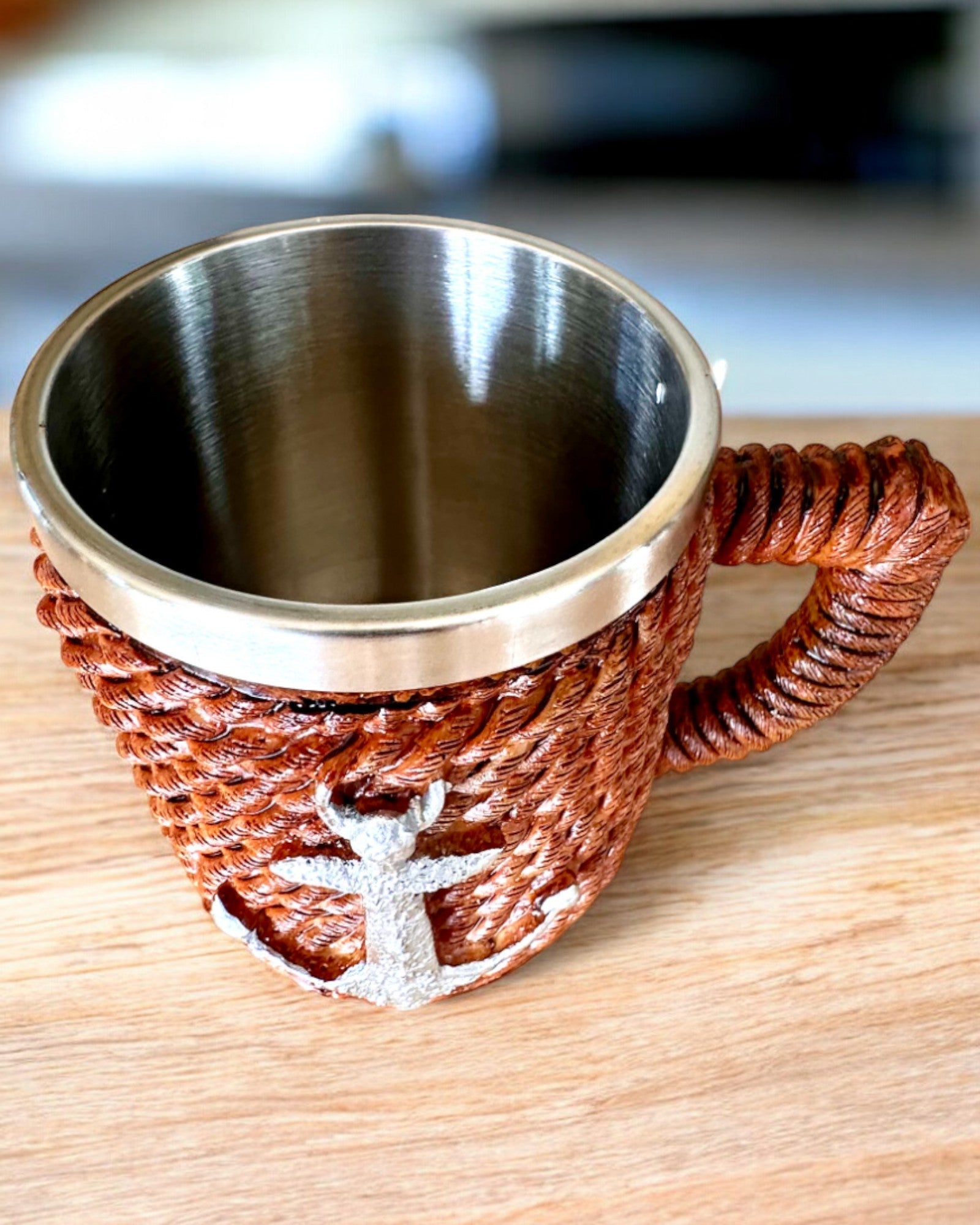 Krus "Morski Skarb" i rustfritt stål, mulighet for personlig gravering som gave