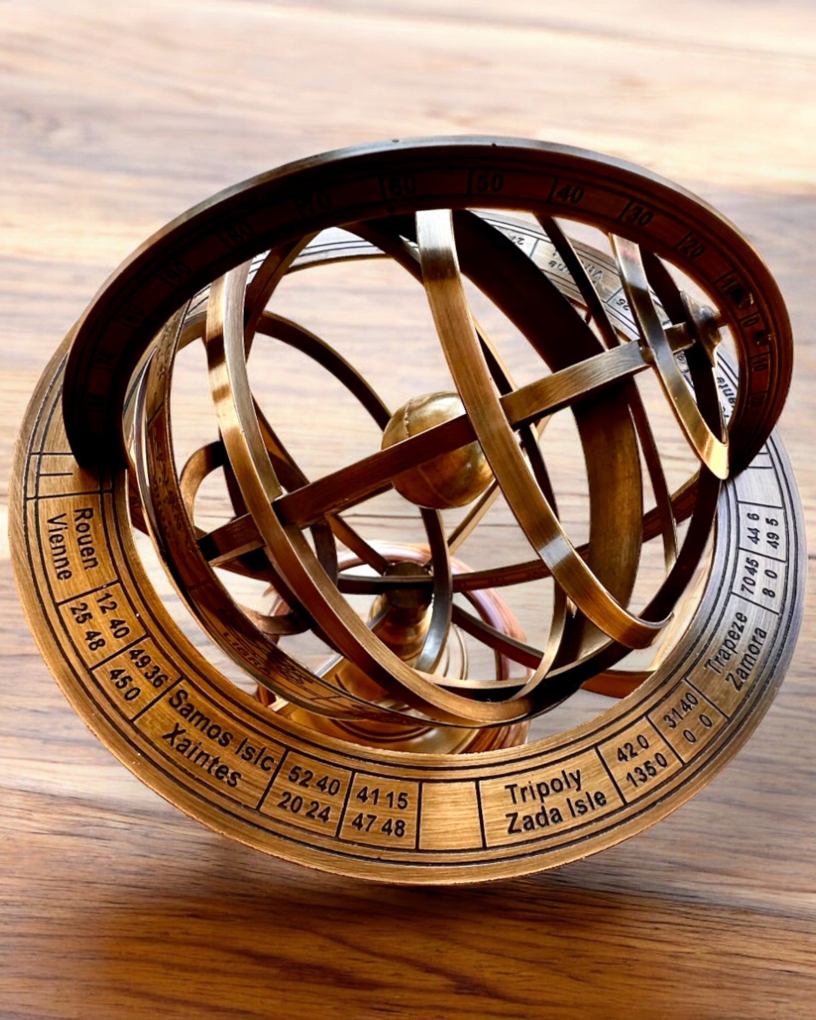 Astrolabium Artis 2 - 30 cm høyde, Håndlaget med Gravering Alternativ, kontordekorasjon, premium