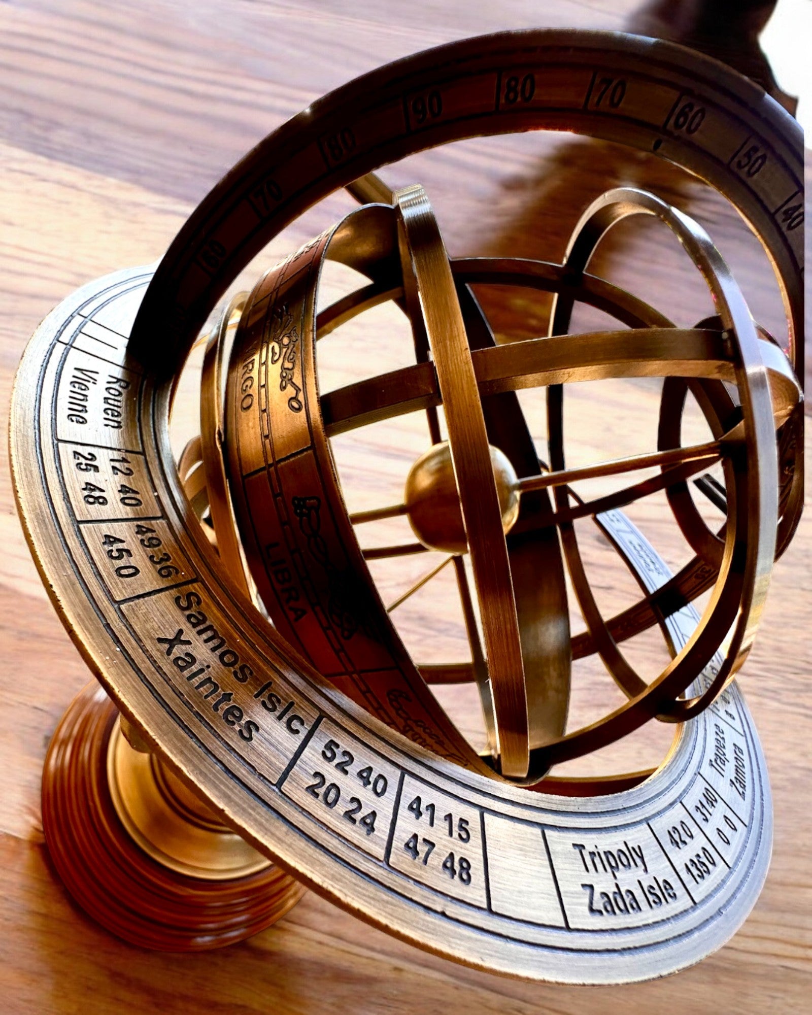 Astrolabium Artis 2 - 30 cm høyde, Håndlaget med Gravering Alternativ, kontordekorasjon, premium