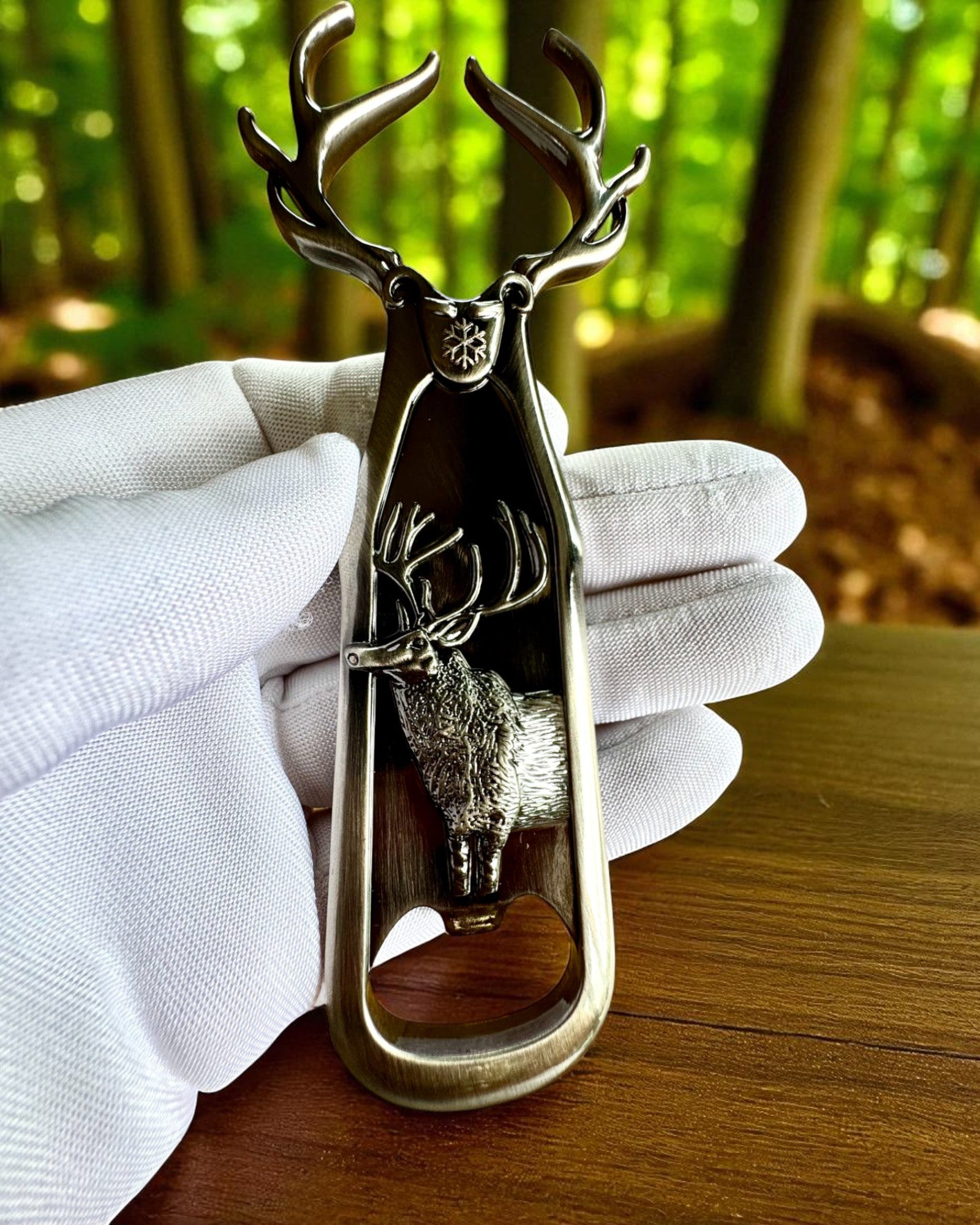 Flaskeåpner Vintage Dyr - 7 varianter, personalisering med gravering som gave