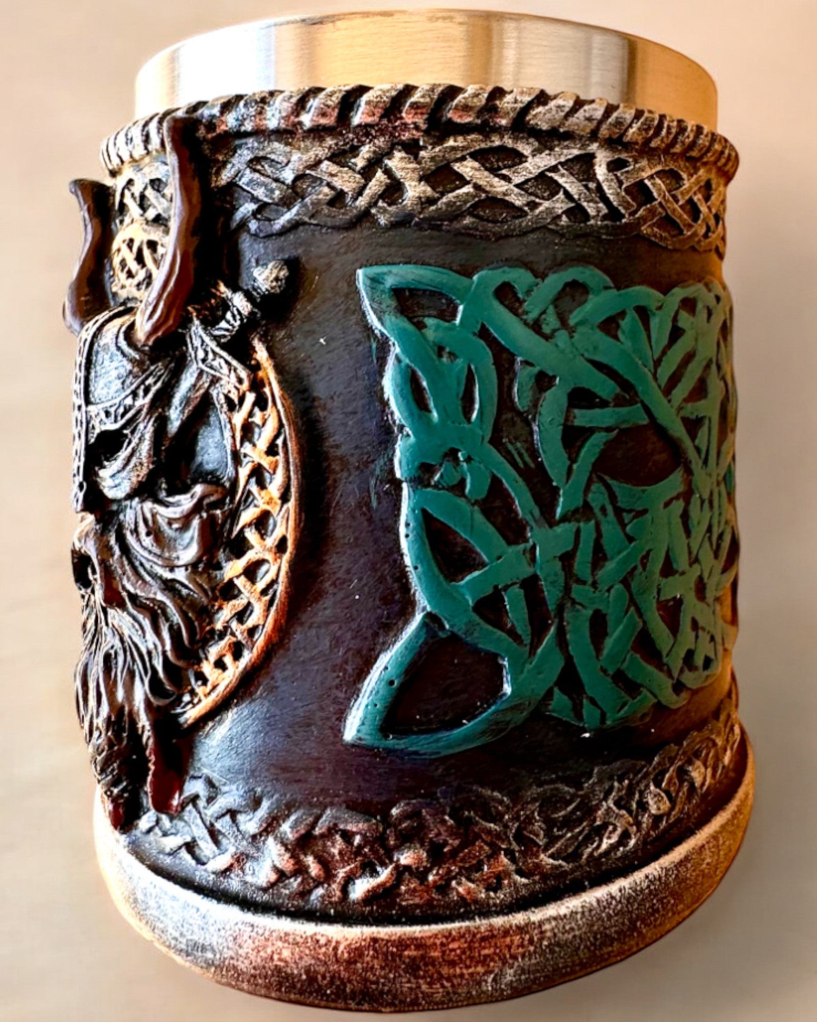 Vikingkopp Ragnar's Horn - med Gravering Alternativ for gave, 250 ml