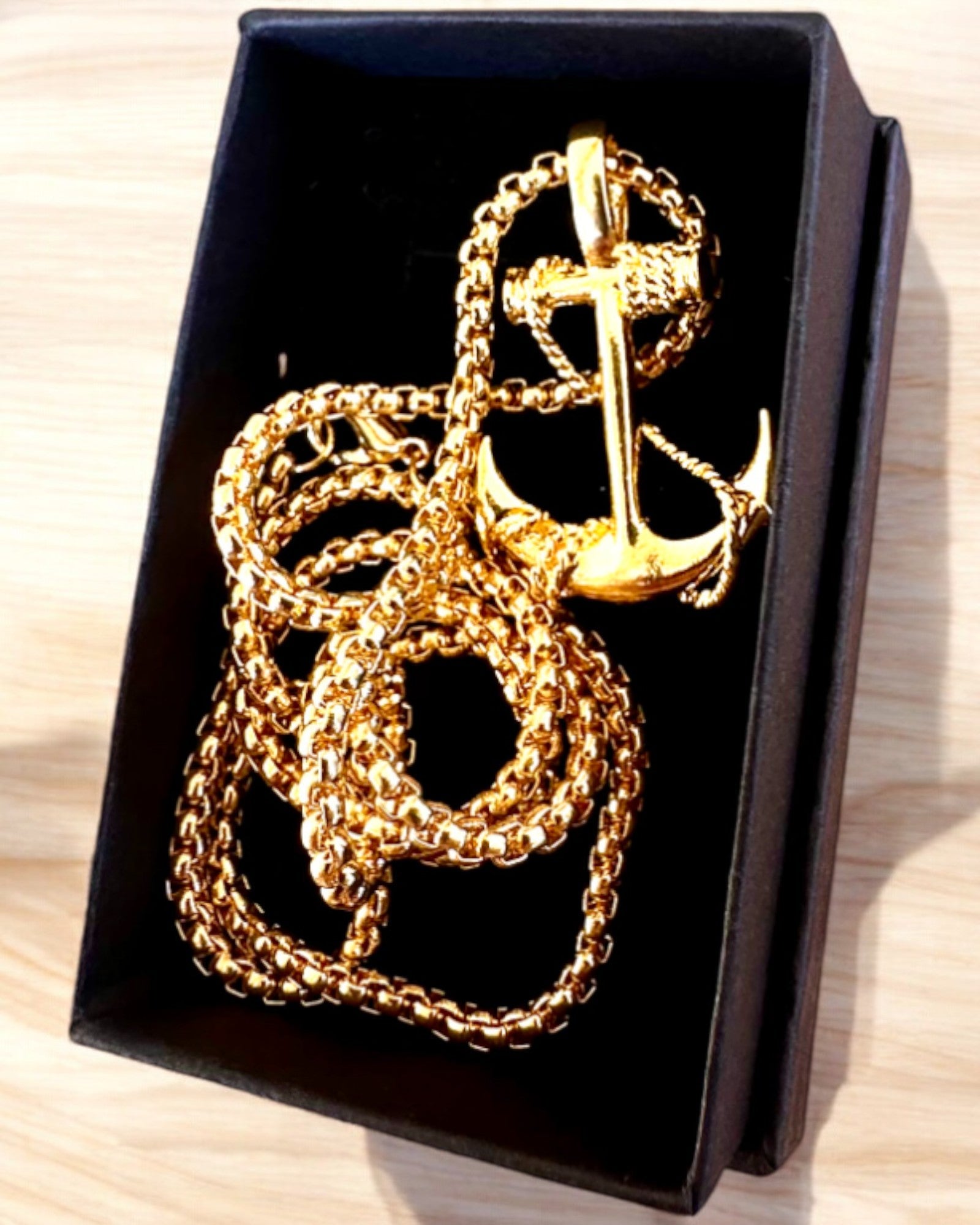 Determinasjonsanker, Sjøamulett, halskjede, mulighet for personalisering med gravering som gave, 3 varianter å velge mellom