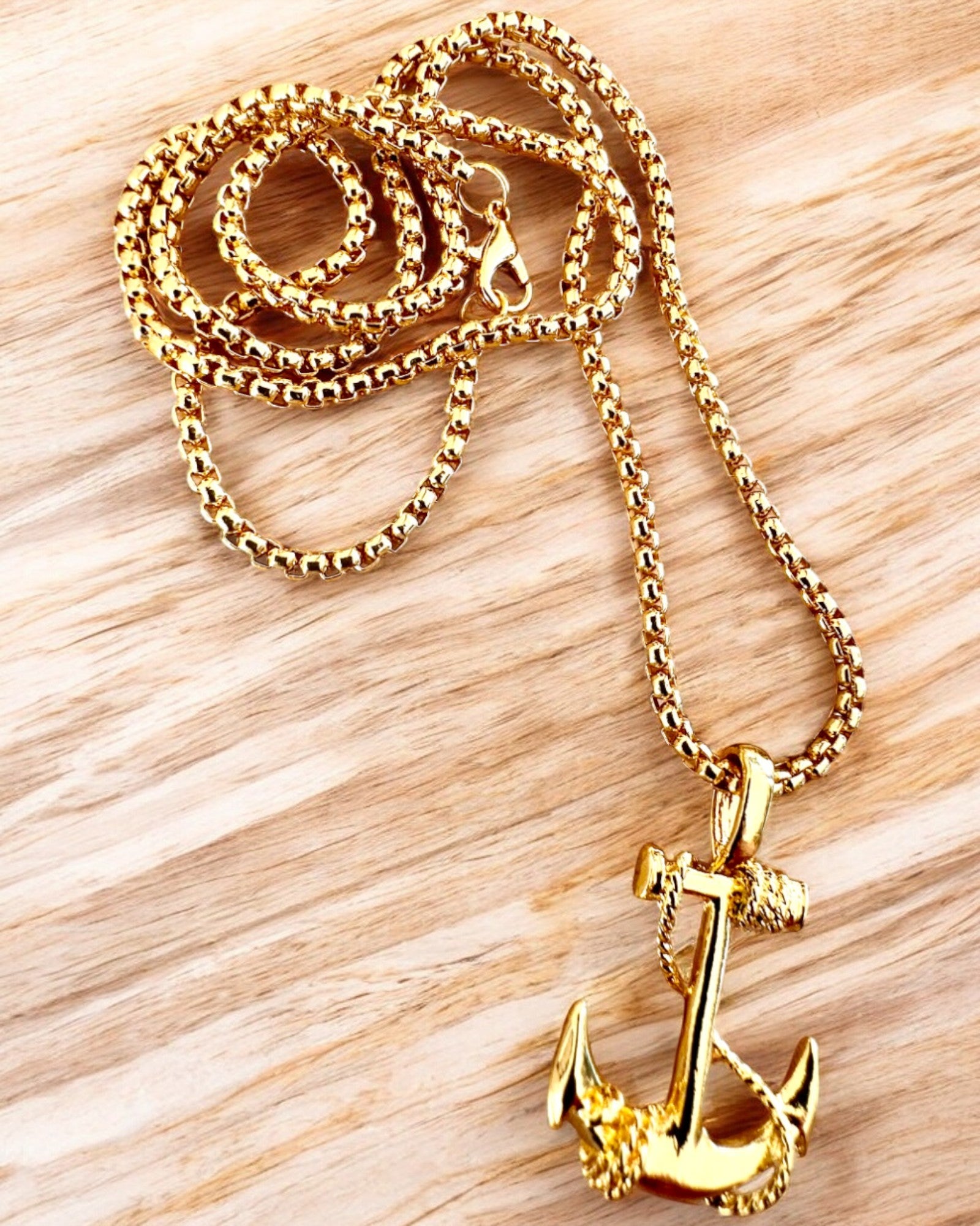 Determinasjonsanker, Sjøamulett, halskjede, mulighet for personalisering med gravering som gave, 3 varianter å velge mellom