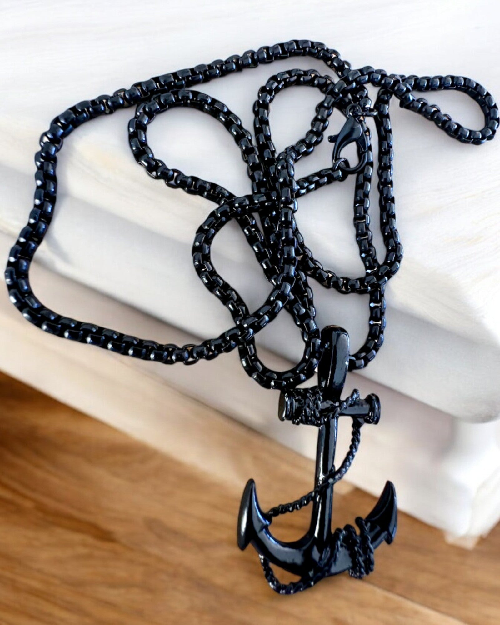 Determinasjonsanker, Sjøamulett, halskjede, mulighet for personalisering med gravering som gave, 3 varianter å velge mellom