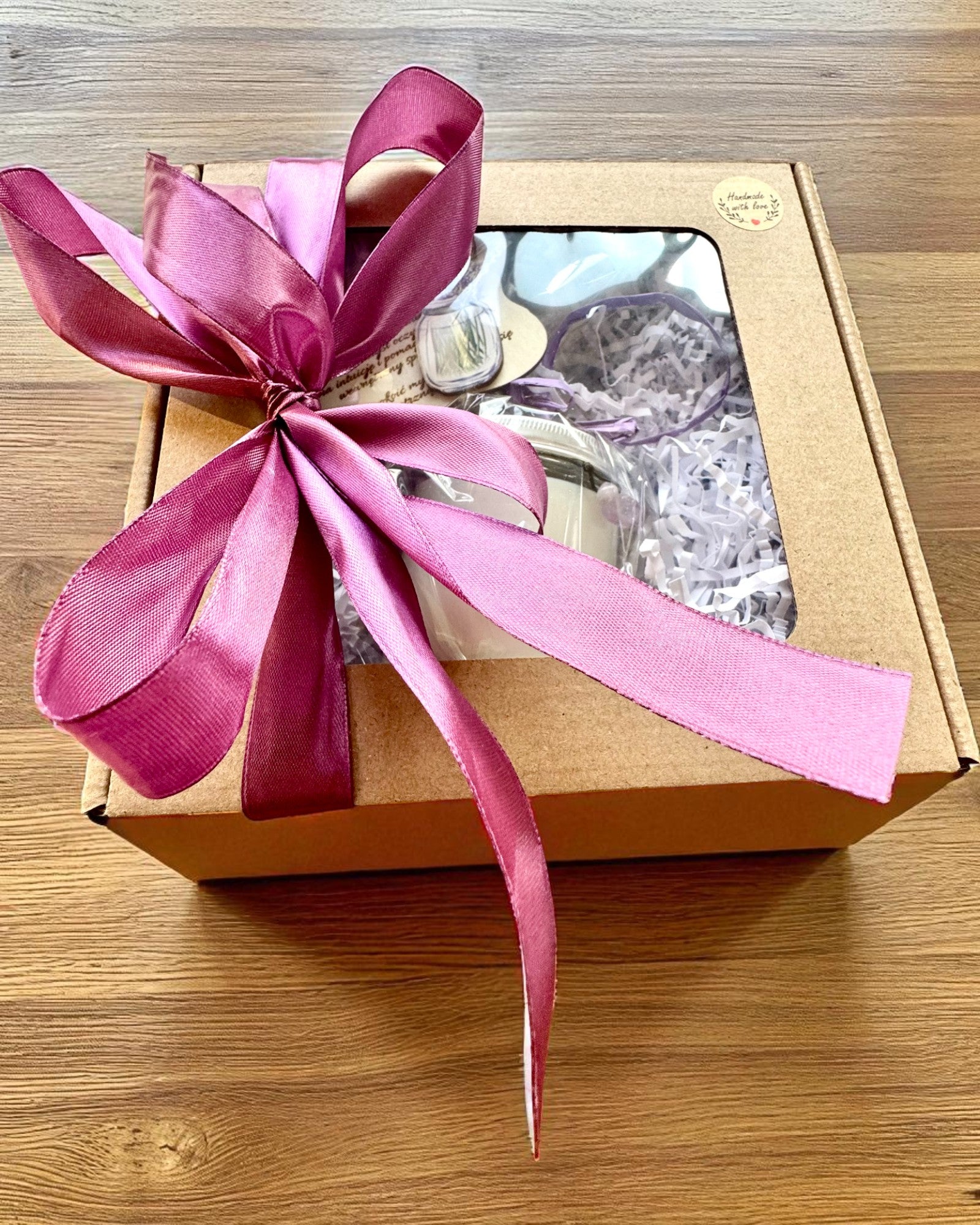 Intensjonslys av soyavoks Ametyst – ro, harmoni og renselse, 250 ml, mulighet for personalisering som gave