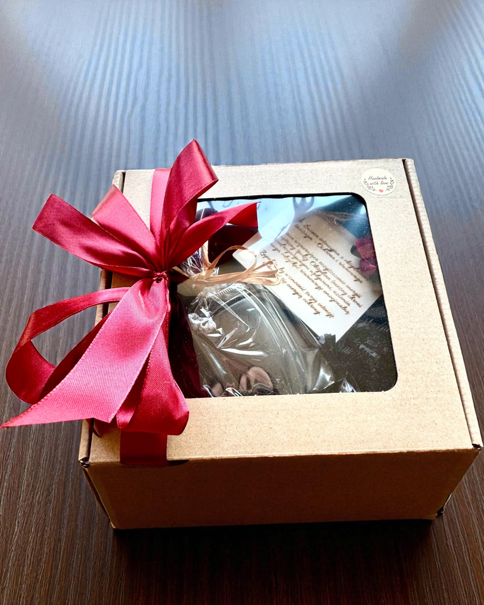 Intensjonslys av soyavoks Obsidians – selvtillit og indre styrke, 250 ml, mulighet for personalisering som gave