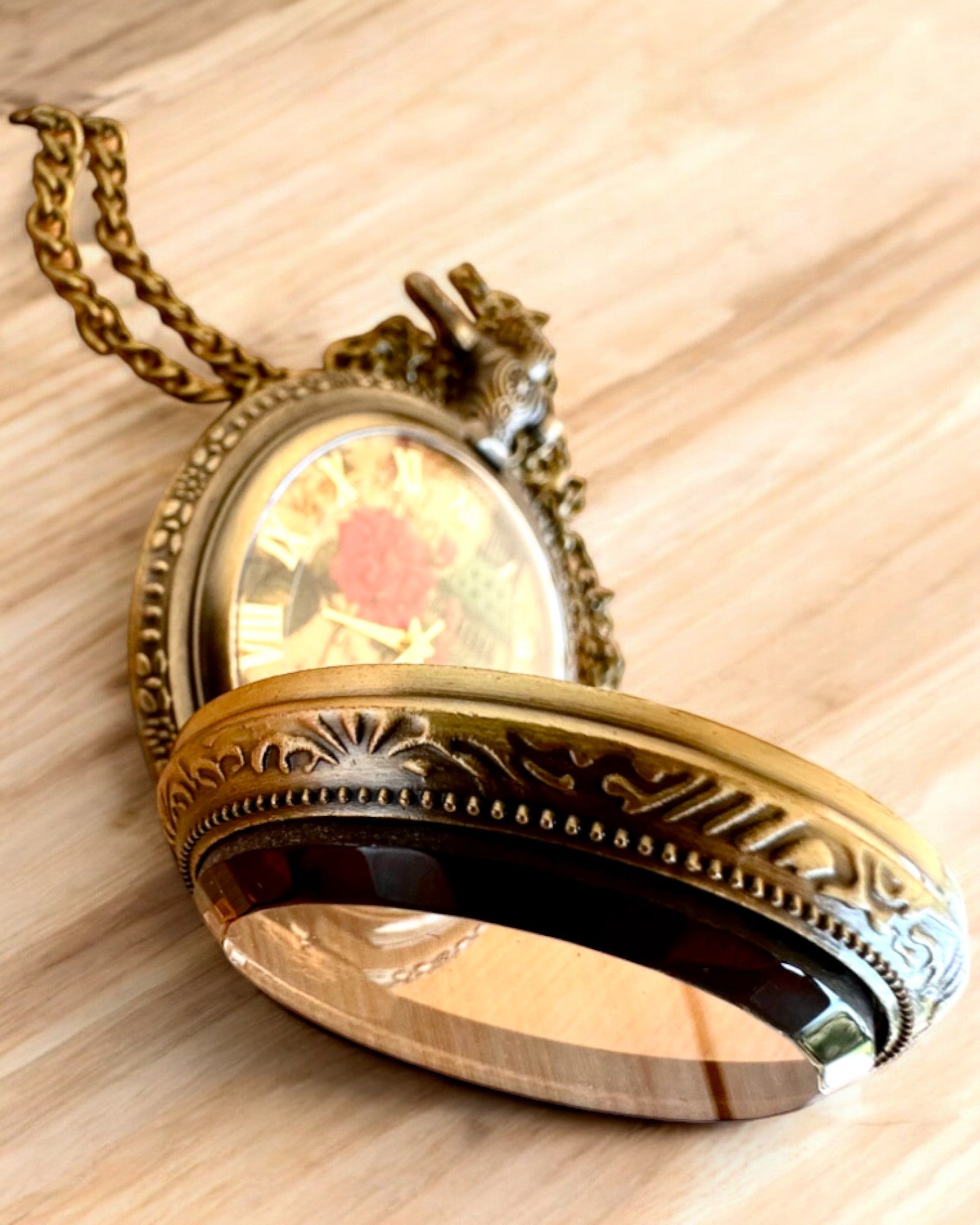 Lommeur "Vintage Charm" personalisering med gravering som gave