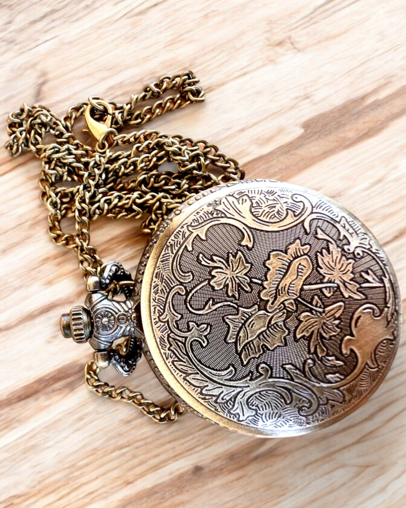 Lommeur "Vintage Charm" personalisering med gravering som gave
