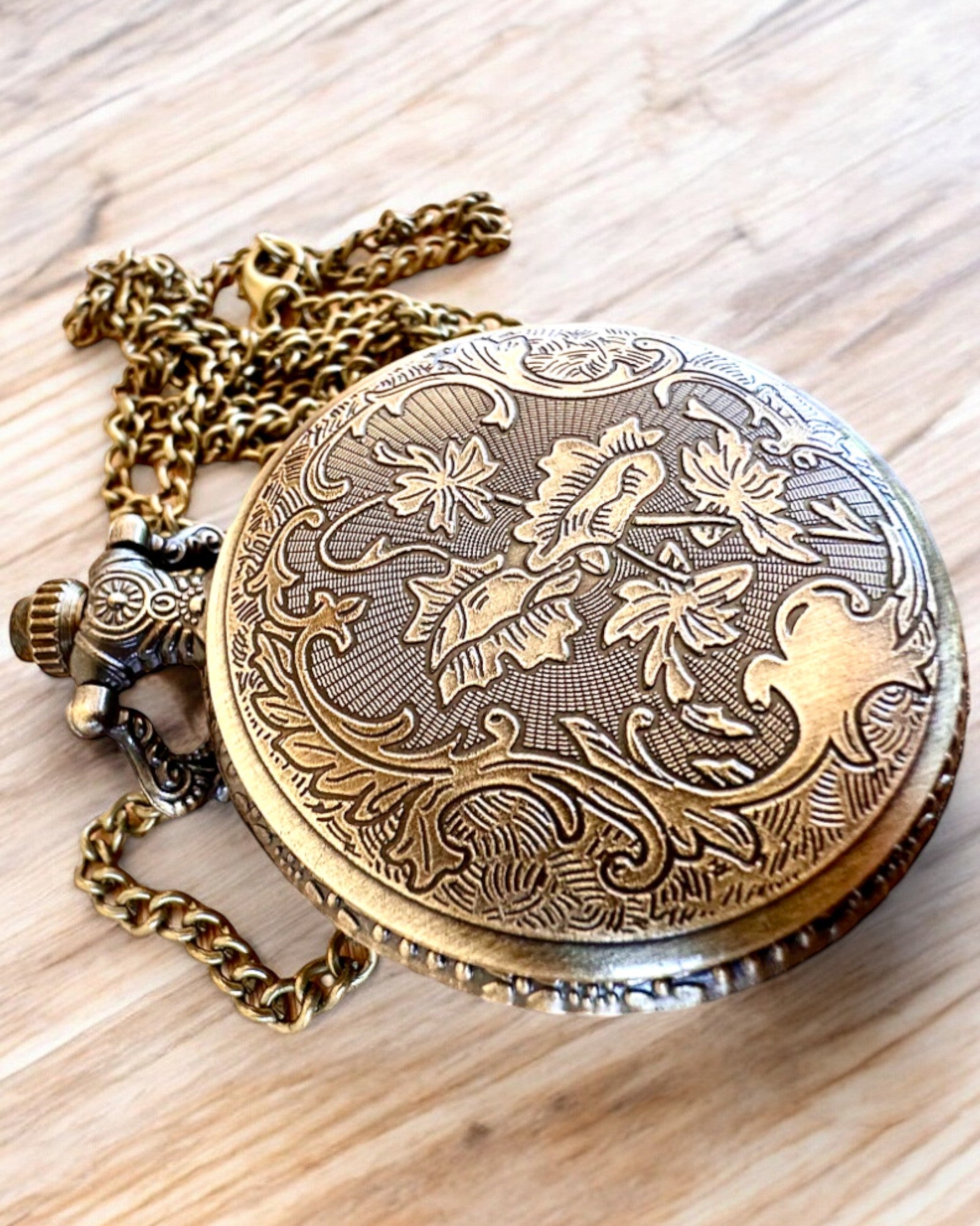 Lommeur "Vintage Charm" personalisering med gravering som gave