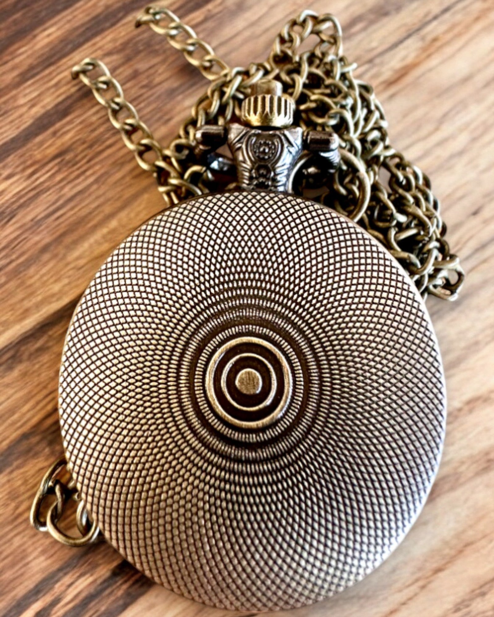 Retro Lommeur "Motorsykkelstil", mulighet for personlig gravering som gave