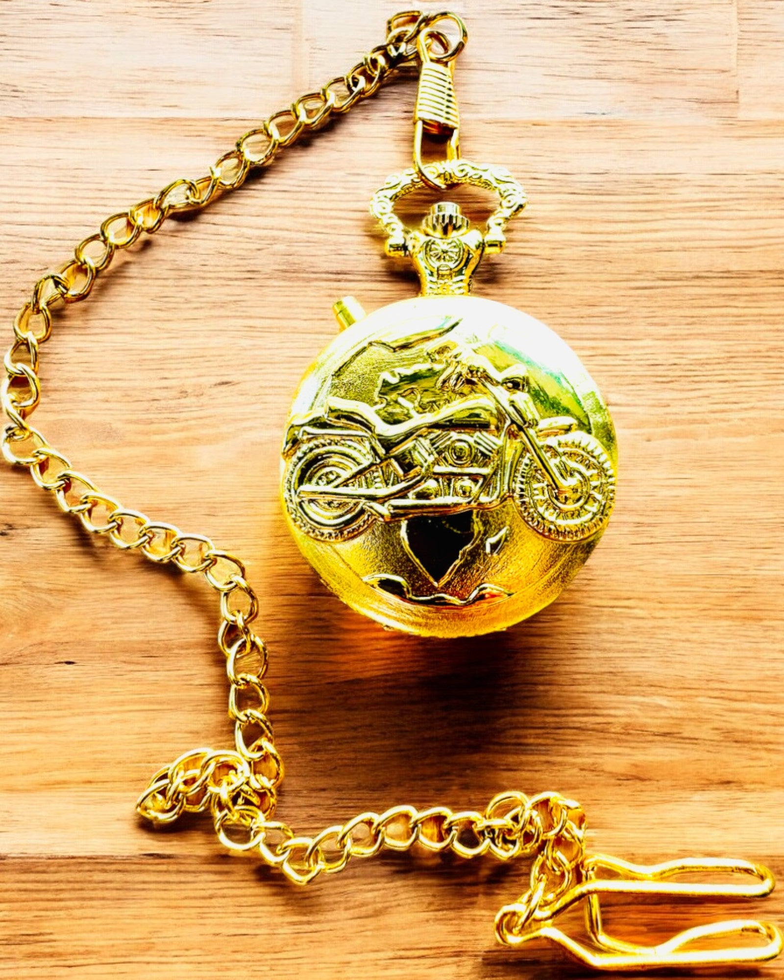 Lommeur "Motorsykkel Eleganse 2" – Gravering for gave, 3 fargevarianter