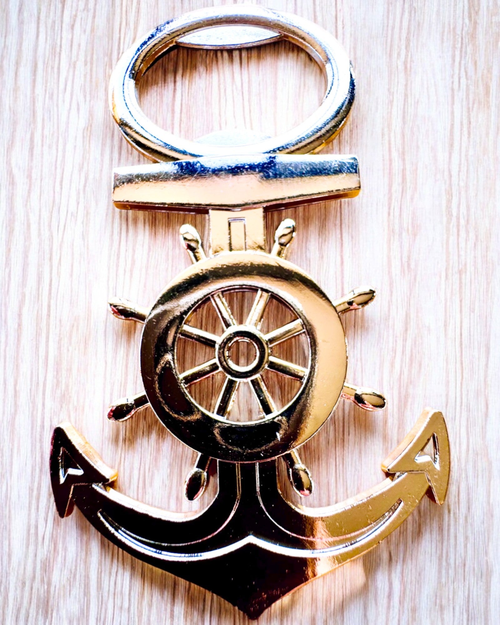 Kapteinsflaskeåpner - mulighet for personlig gravering, sølvfarge