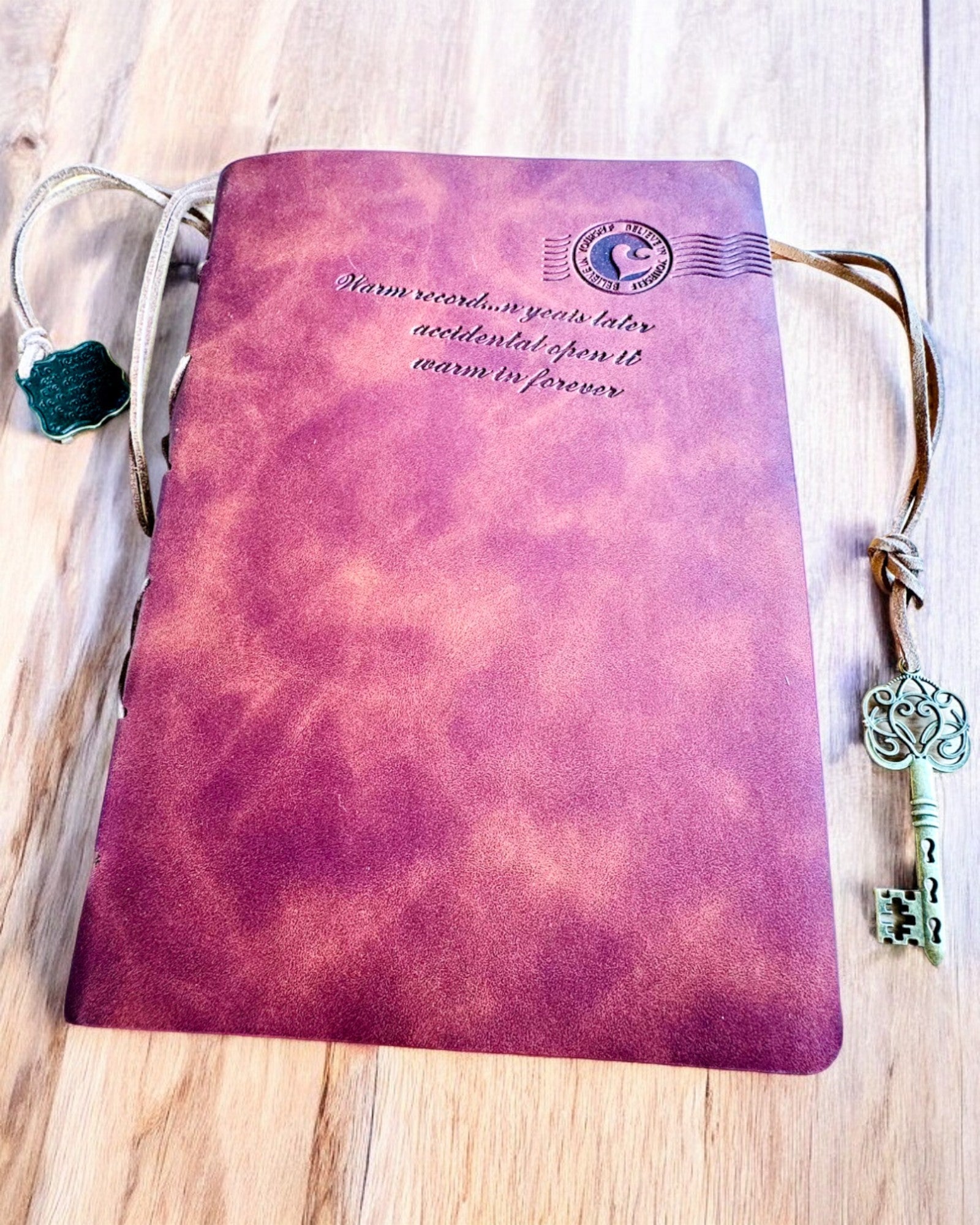 Vintage notatbok "Klucz Przeszłości" - Mulighet for gravering som gave, notatbok