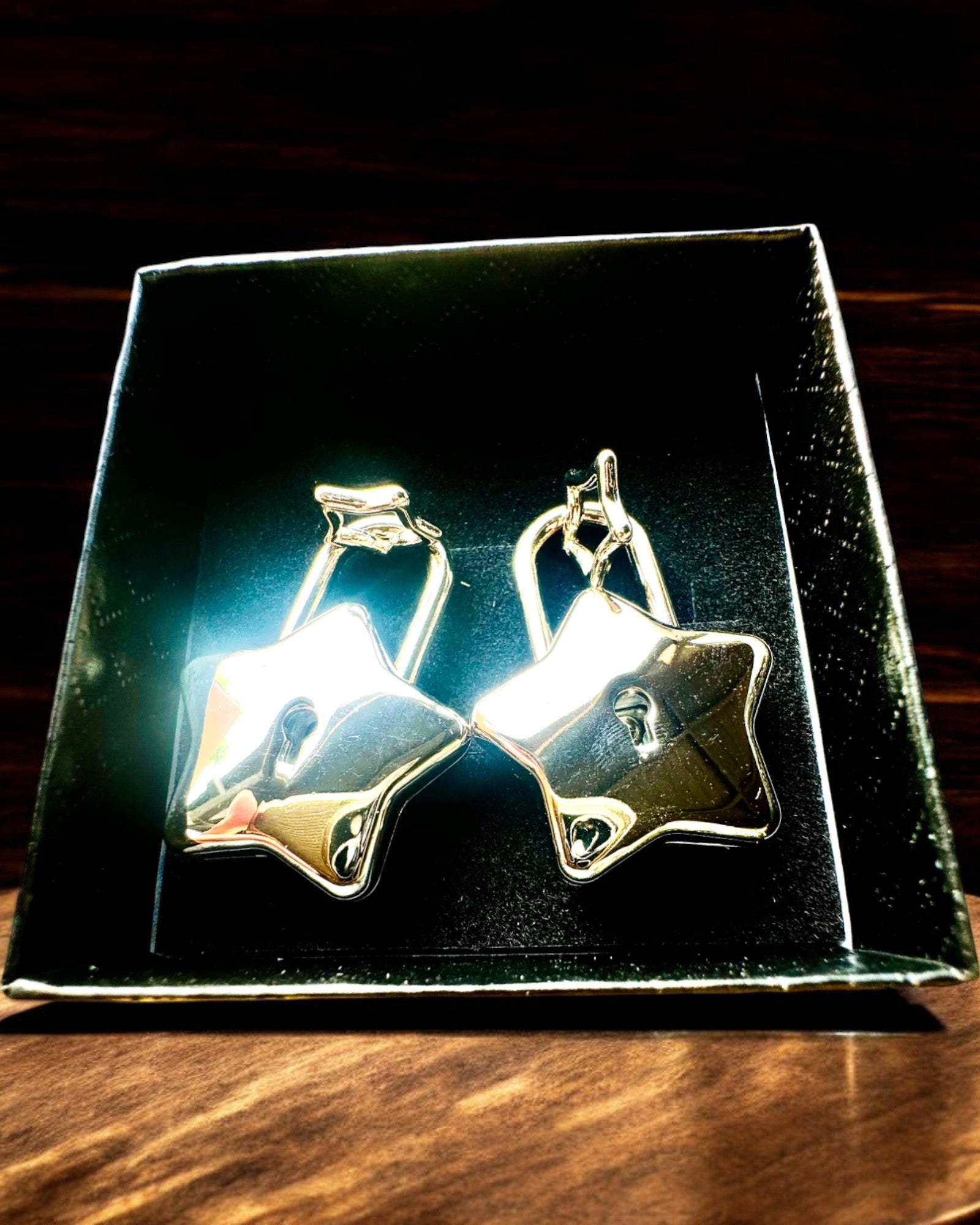 2 Stjerneformede mini-låser med gravering – Sikre dine drømmer, personalisert som gave, 2 fargevarianter å velge mellom