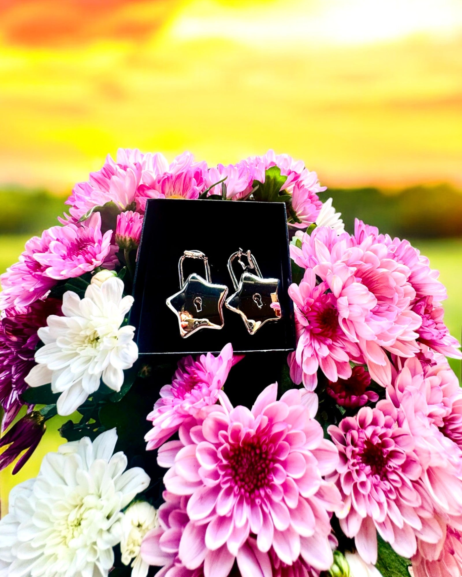 2 Stjerneformede mini-låser med gravering – Sikre dine drømmer, personalisert som gave, 2 fargevarianter å velge mellom