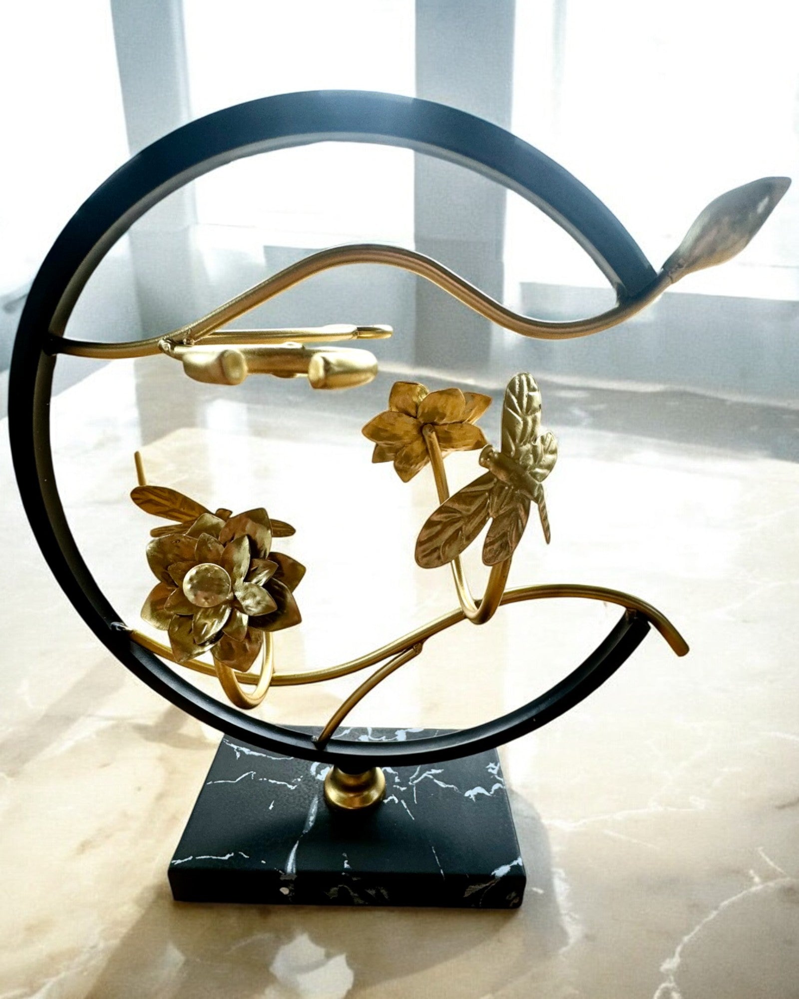 Stativ "Elegancki Owad" - for vinflaske og glass, høyde 33 cm, mulighet for personlig gravering som gave