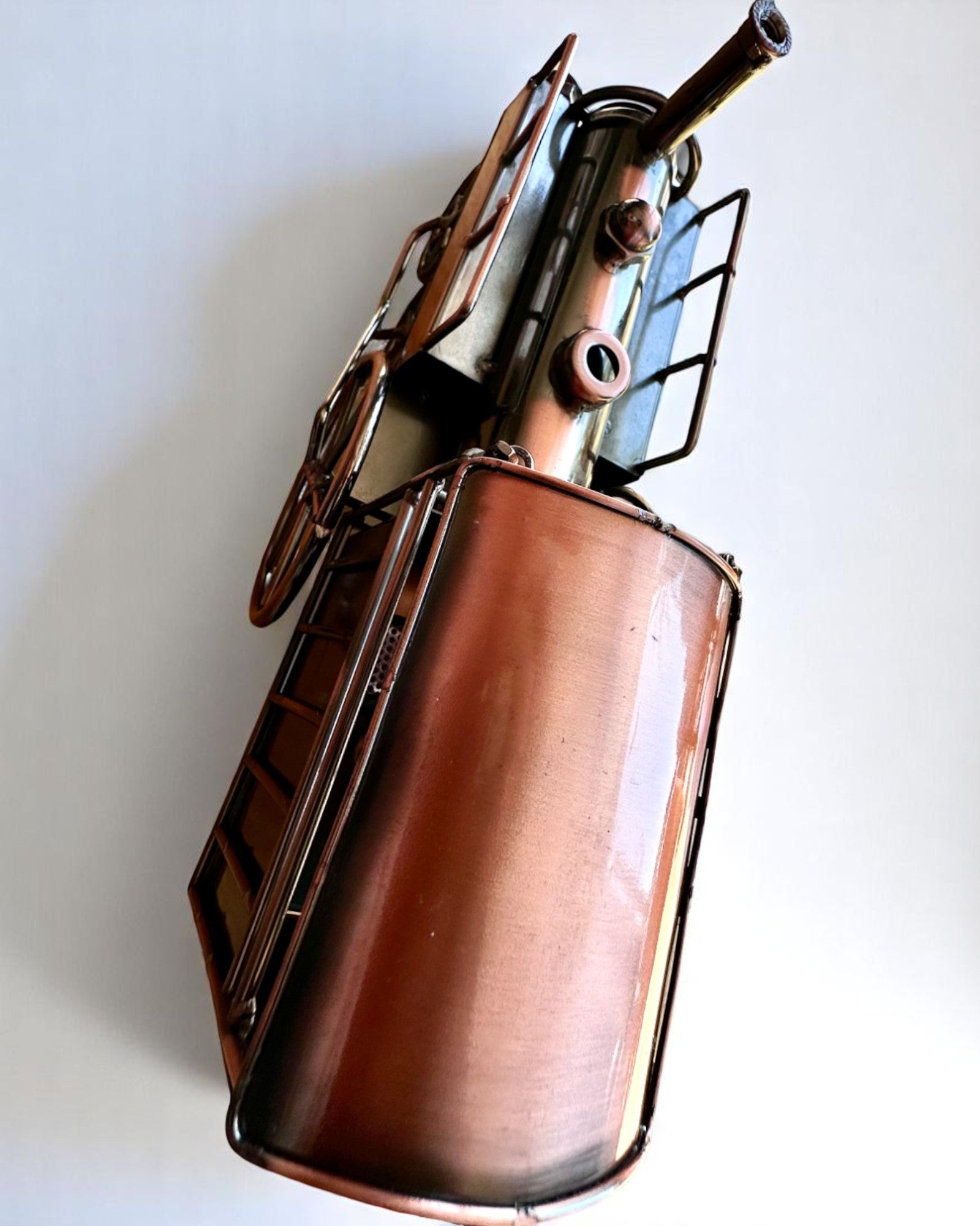 Lokomotiv av jern "Retro Express" – dekorasjon, modell, håndlaget med mulighet for gravering som gave