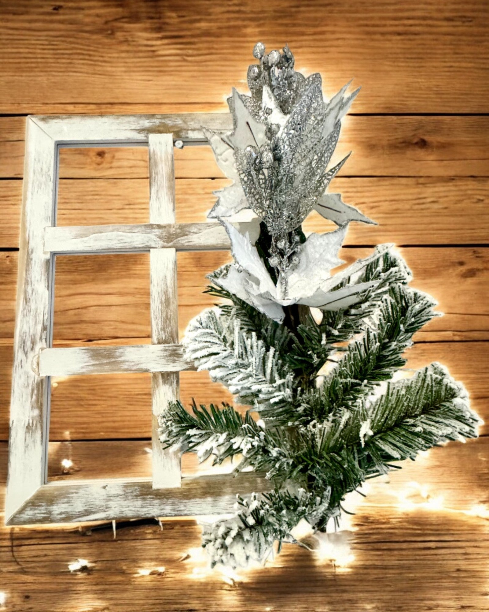 2 stk. Dekorative Rammer "Vinterglans" til Jul, mulighet for personlig gravering som gave