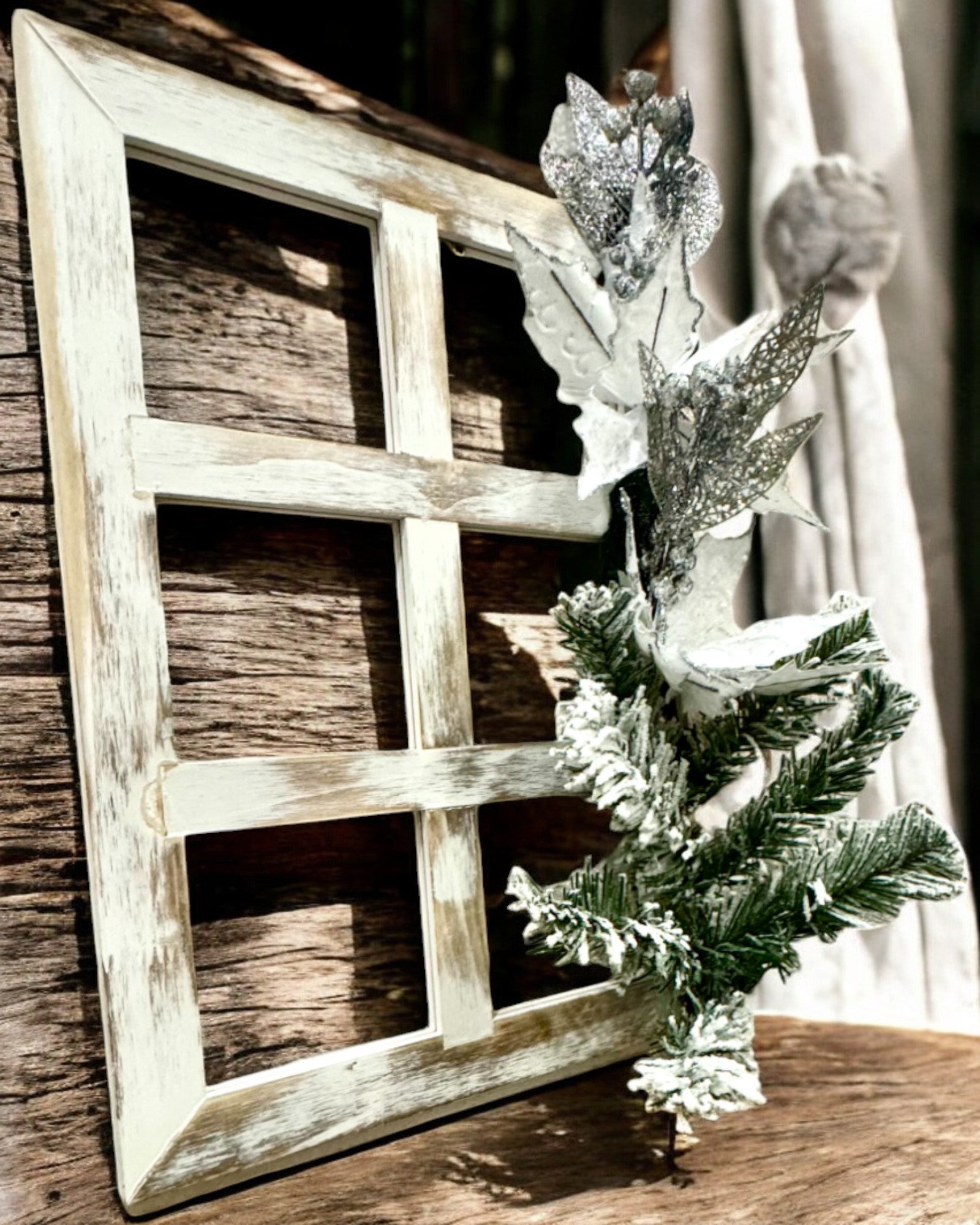 2 stk. Dekorative Rammer "Vinterglans" til Jul, mulighet for personlig gravering som gave