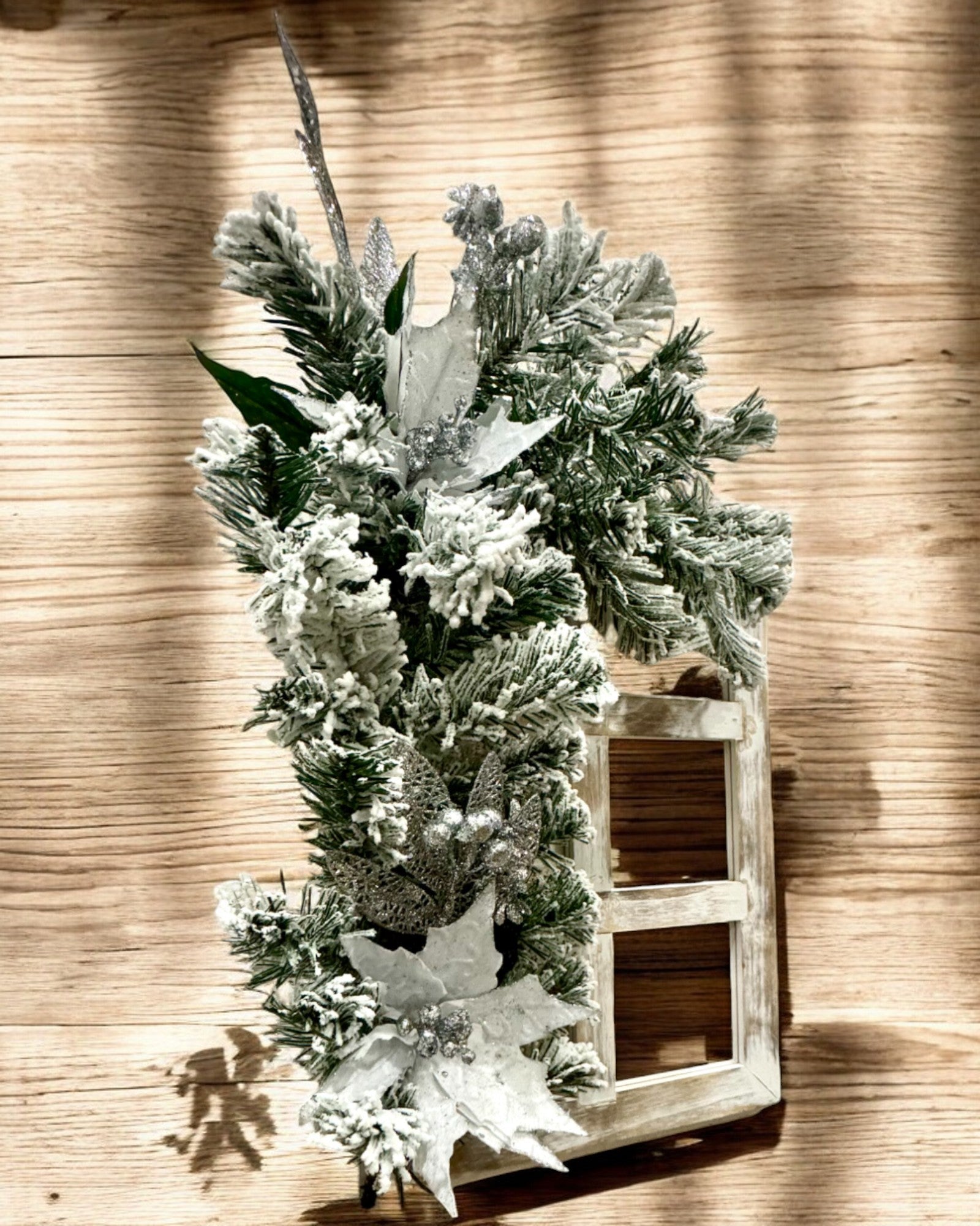 2 stk. Dekorative Rammer "Vinterglans" til Jul, mulighet for personlig gravering som gave