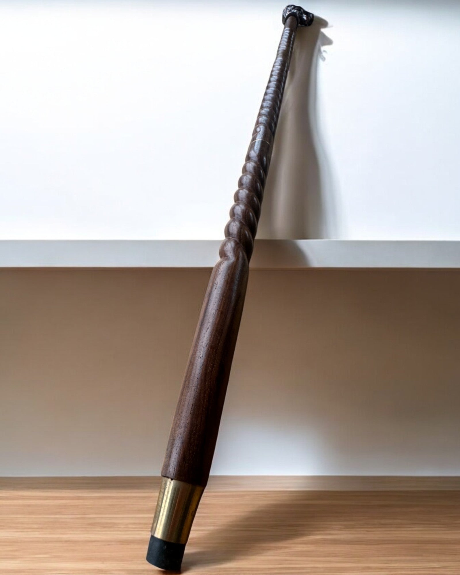 Ulvevokter Håndskåret Spaserstokk, Tre, mulighet for personlig gravering