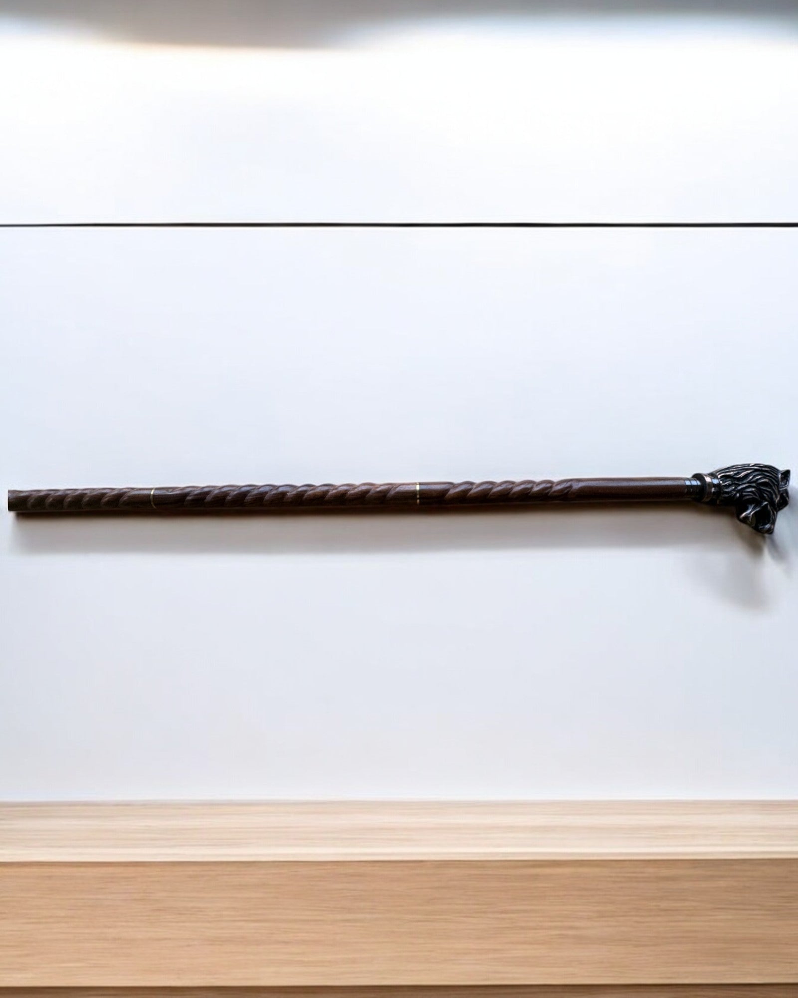 Ulvevokter Håndskåret Spaserstokk, Tre, mulighet for personlig gravering