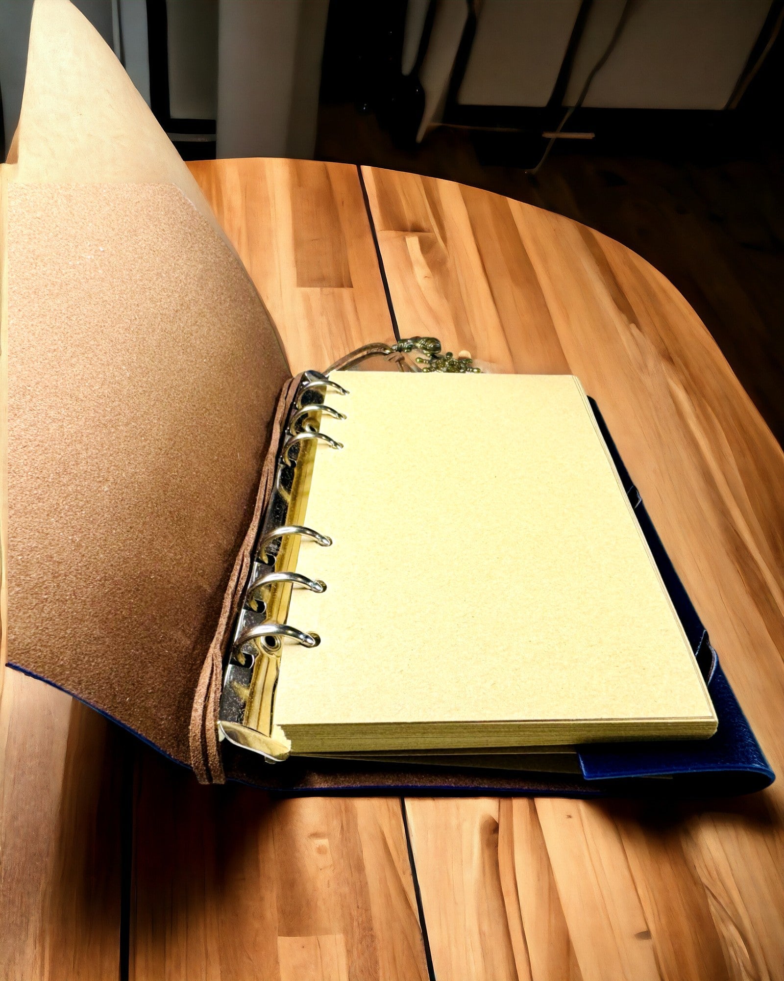 Vintage Seilnotatbok A6 eller A7 størrelse - med Kompassmotiv og Lagrede Sider - Tilgjengelig i forskjellige Fargevarianter, mulighet for gravering