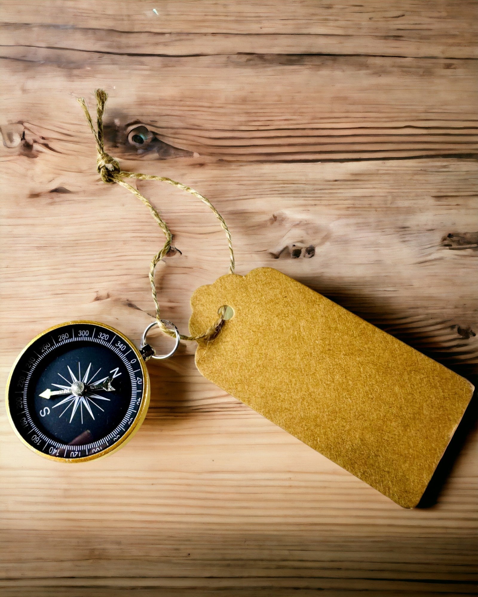 Kompakt Navigasjonskompass med Metallfinish – En Nødvendighet for Enhver Reisende, med Gravering