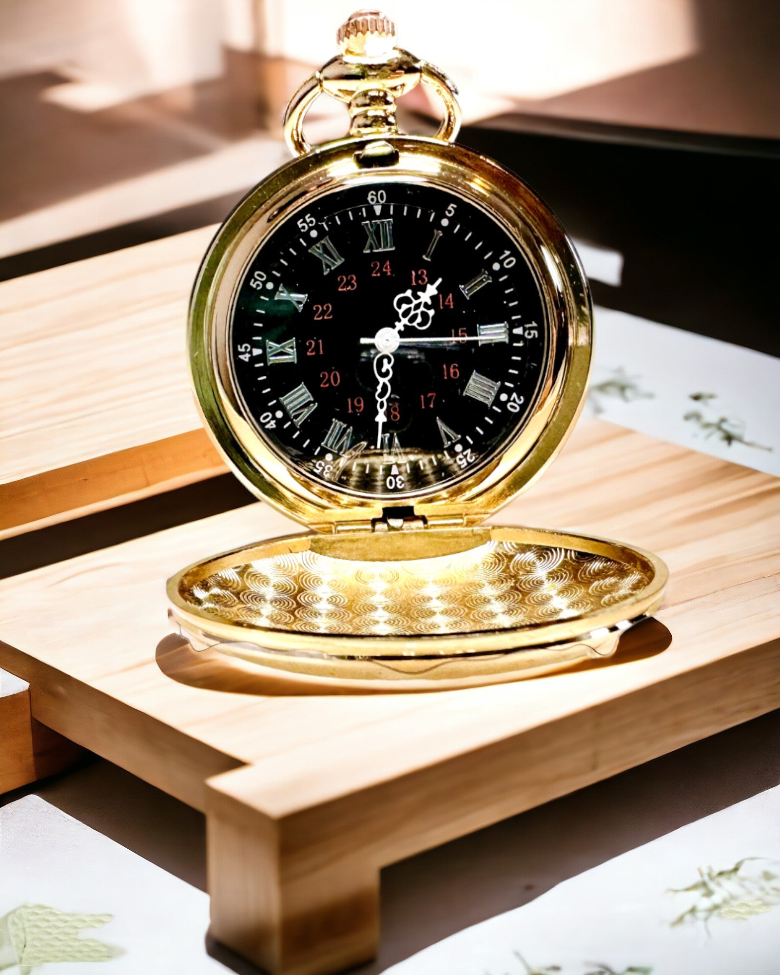 Lommeur i klassisk stil – Rosegull, Vintage Eleganse