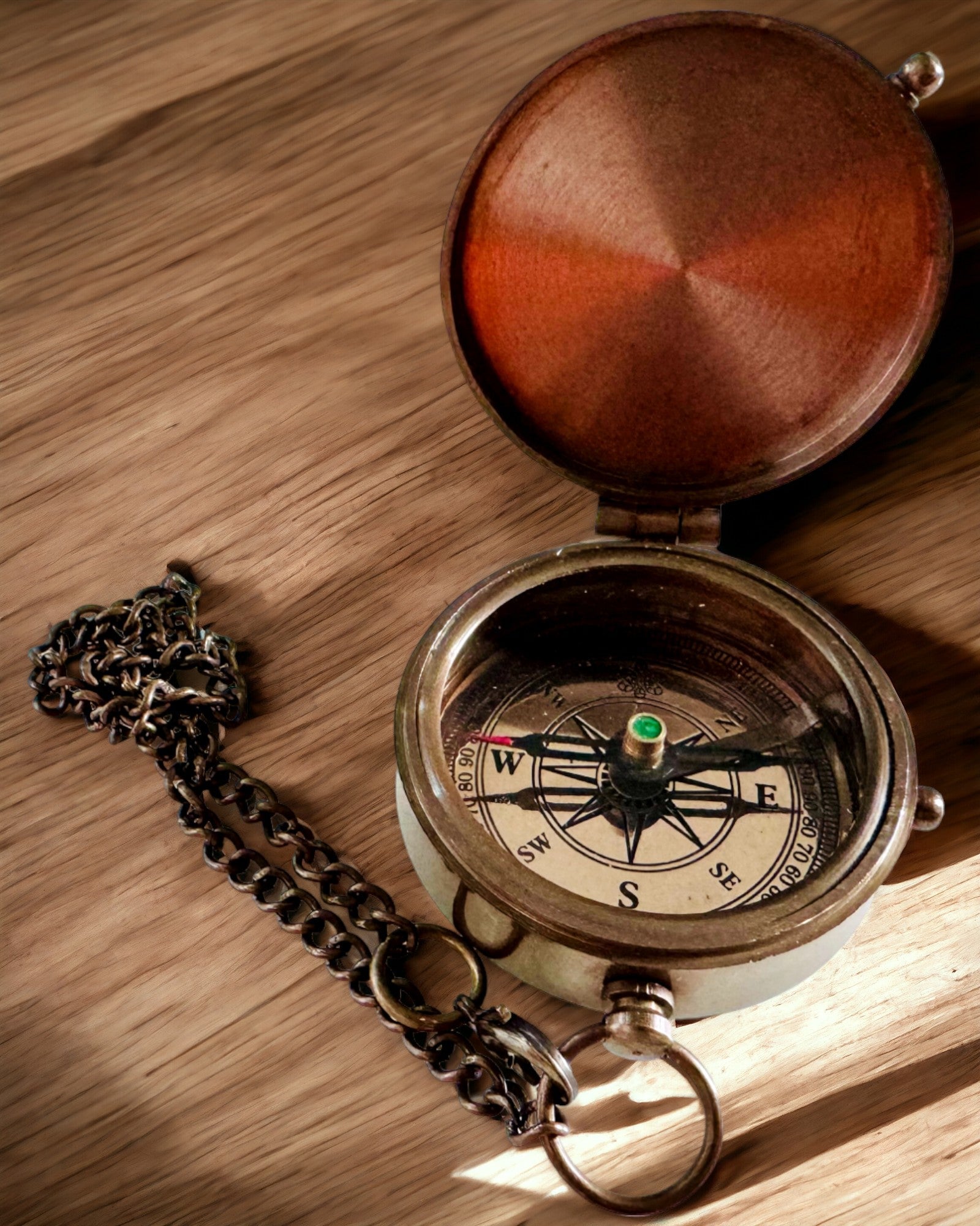 Kompas Indyjski Odysseus – Retro Explorerens Perle - mulighet for gravering