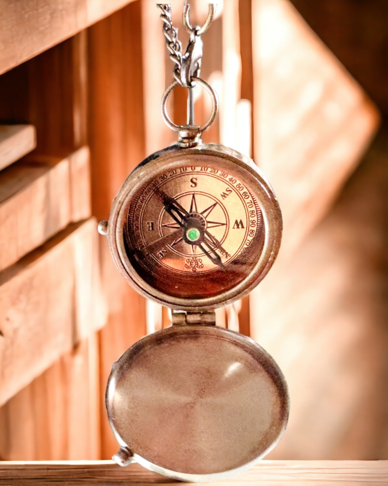 Kompas Indyjski Odysseus – Retro Explorerens Perle - mulighet for gravering