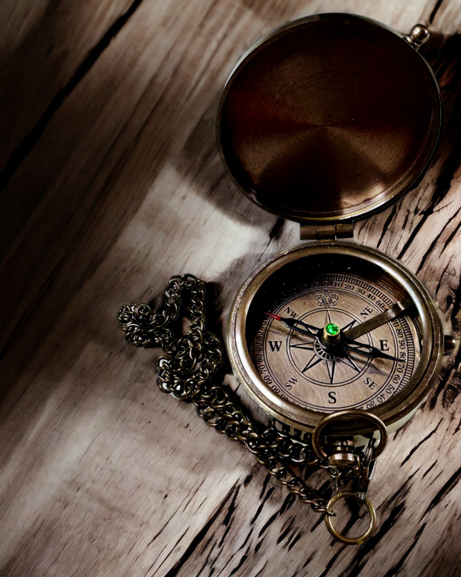 Kompas Indyjski Odysseus – Retro Explorerens Perle - mulighet for gravering