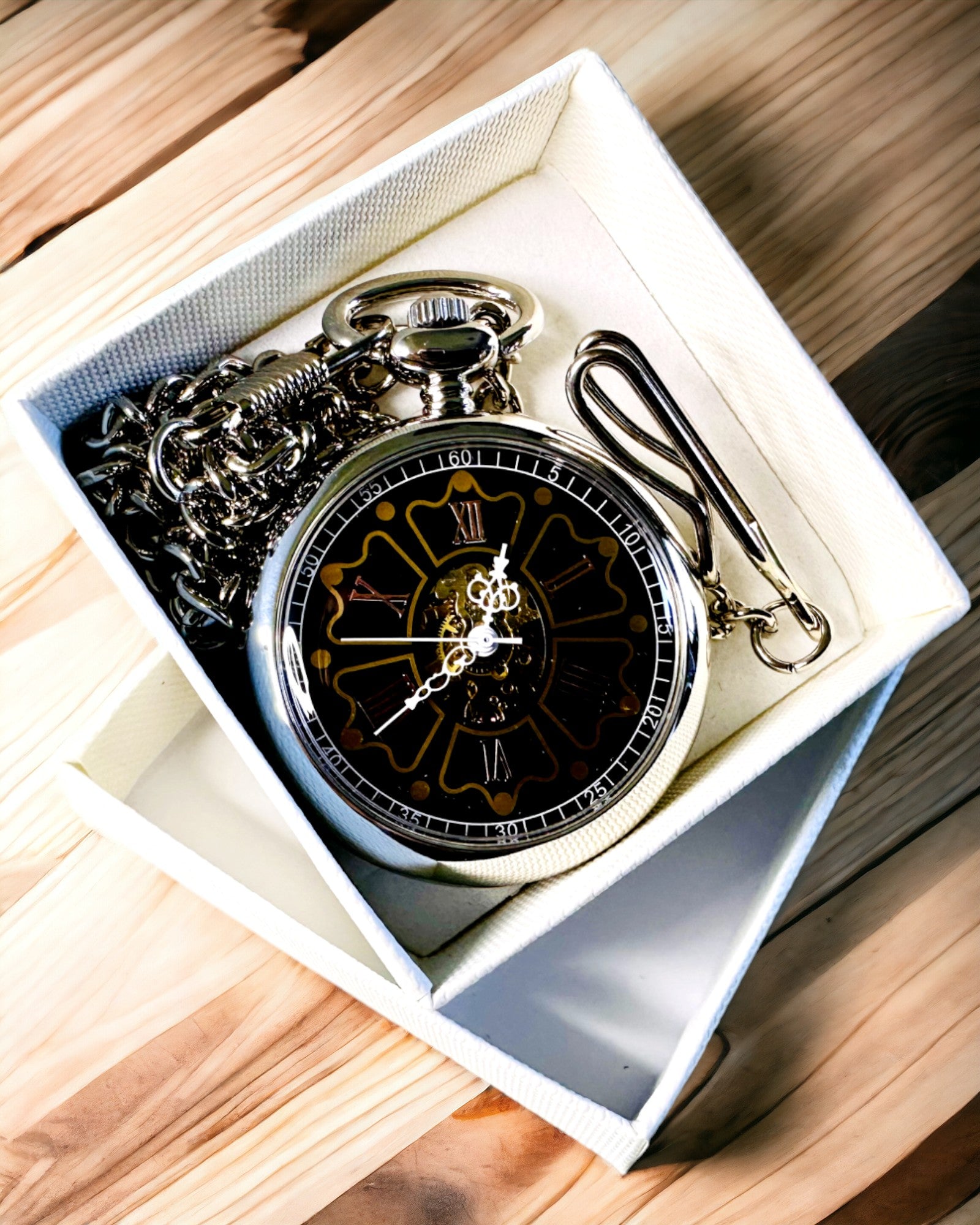 Vintage lommeur med mulighet for gravering