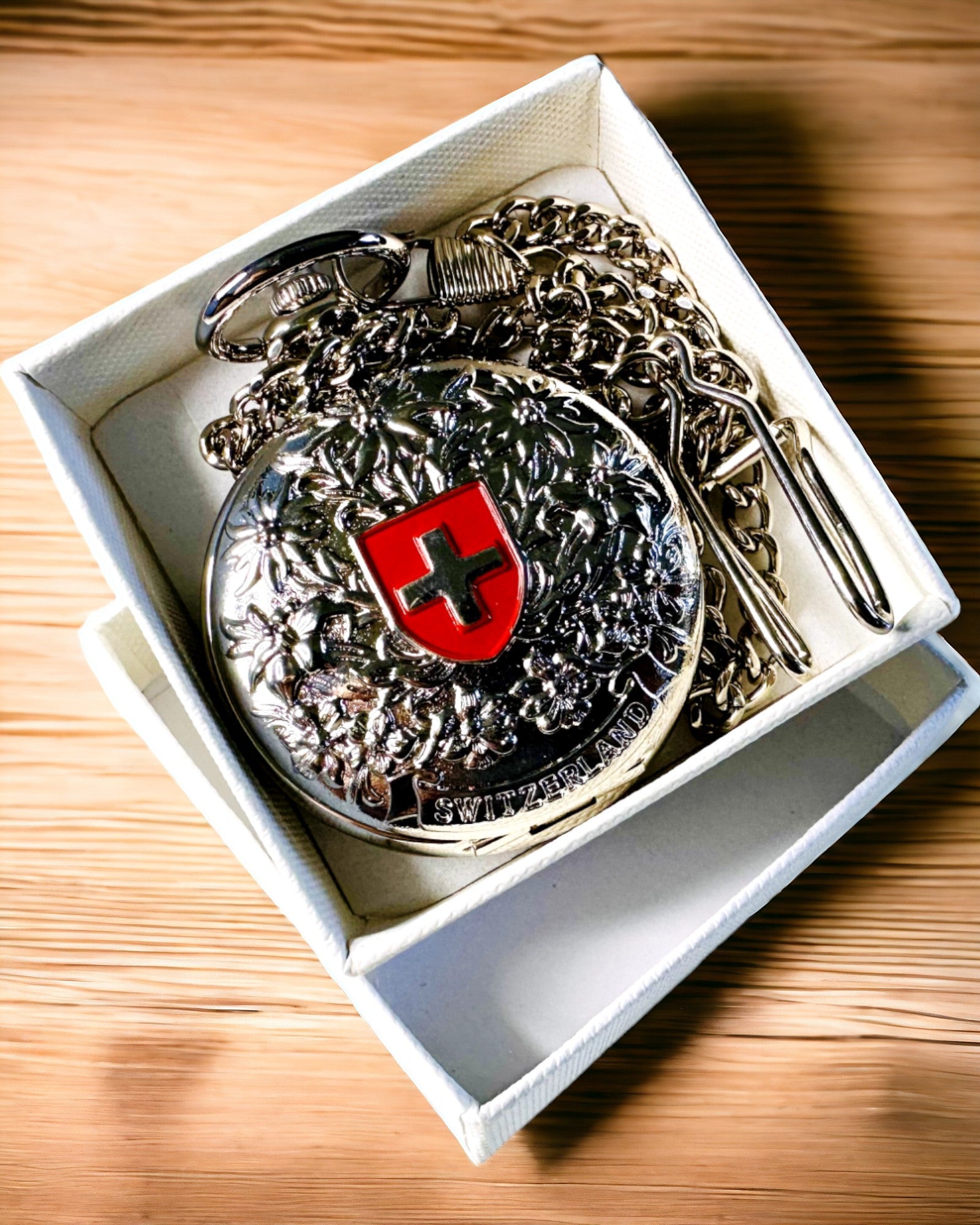 Lommeur "Heritage Helvetia" med Mulighet for Gravering