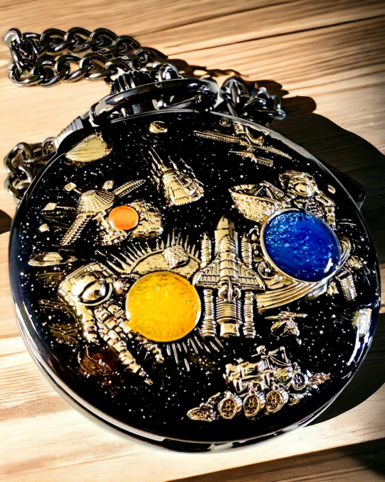 Lommeur "Astrum Temporis" - Sølvramme. Mulighet for personlig gravering.