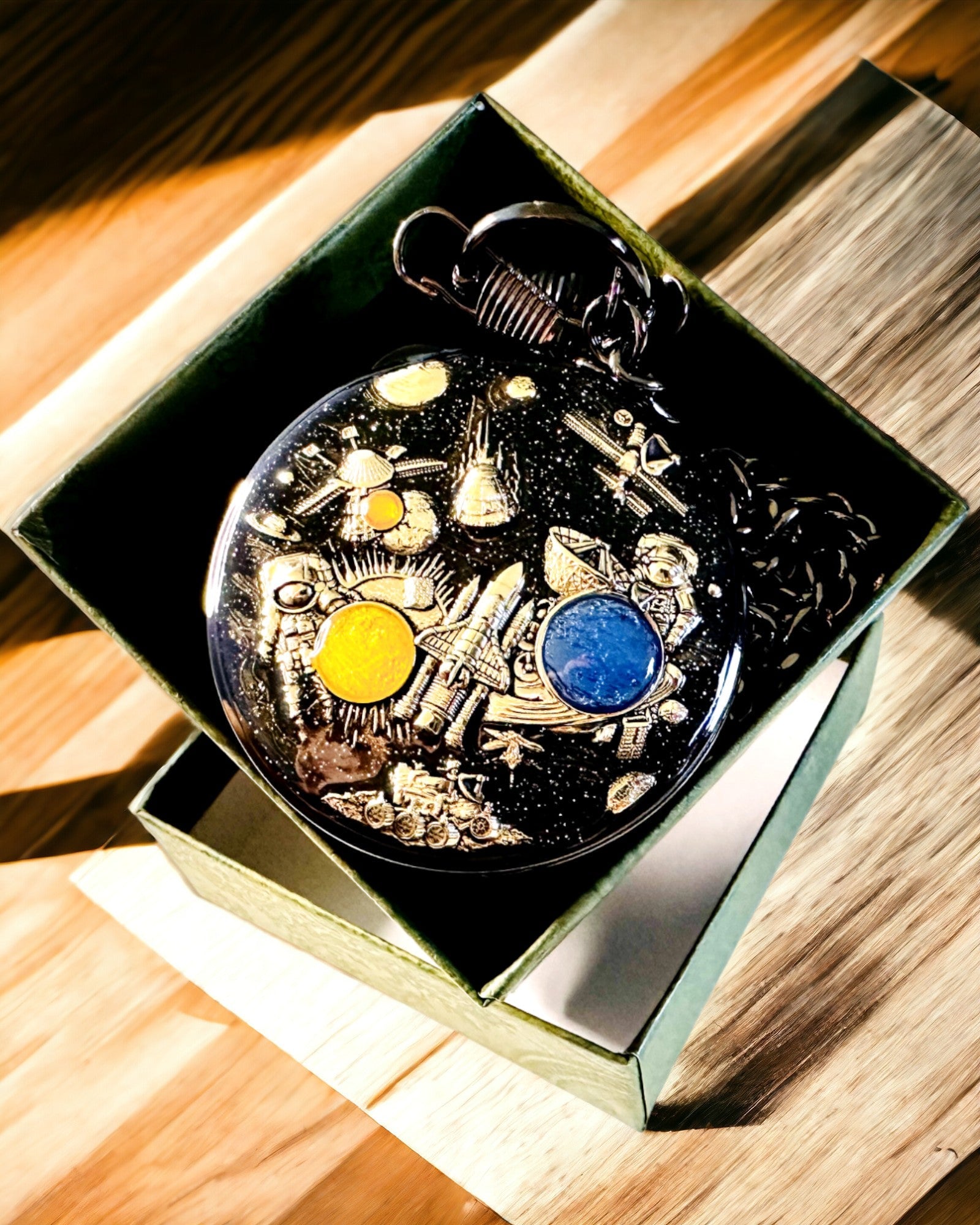 Lommeur "Astrum Temporis" - Sølvramme. Mulighet for personlig gravering.