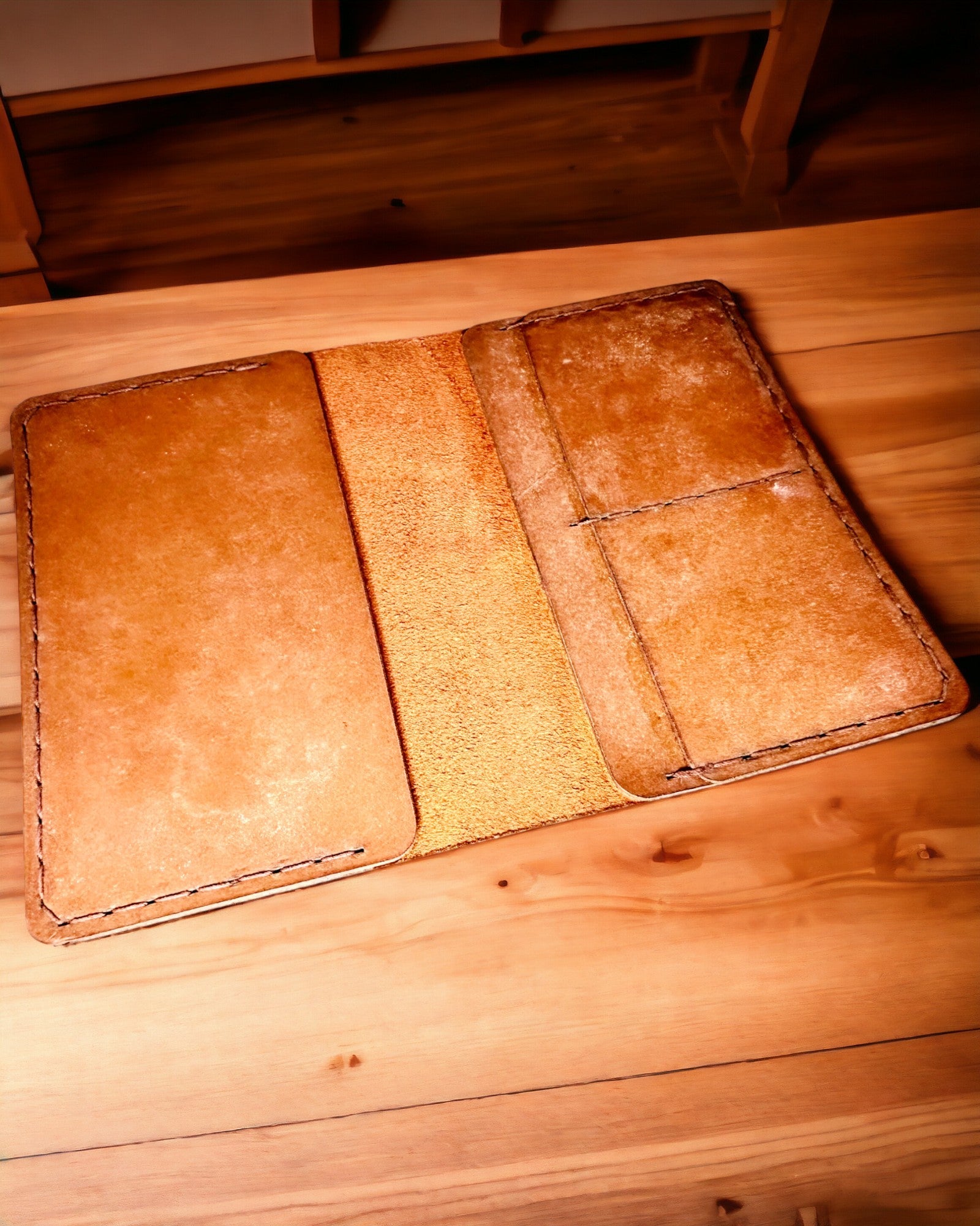 Etui "Reisende" - Lærveske for pass, personalisering med gravering - 2 fargevarianter