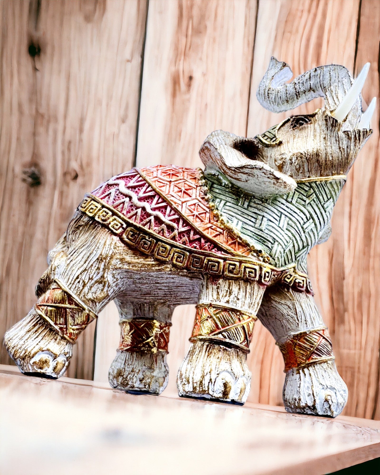 Słoniowa Stróżka – Dekorativ Elefant i Harpiks med Mulighet for Gravering