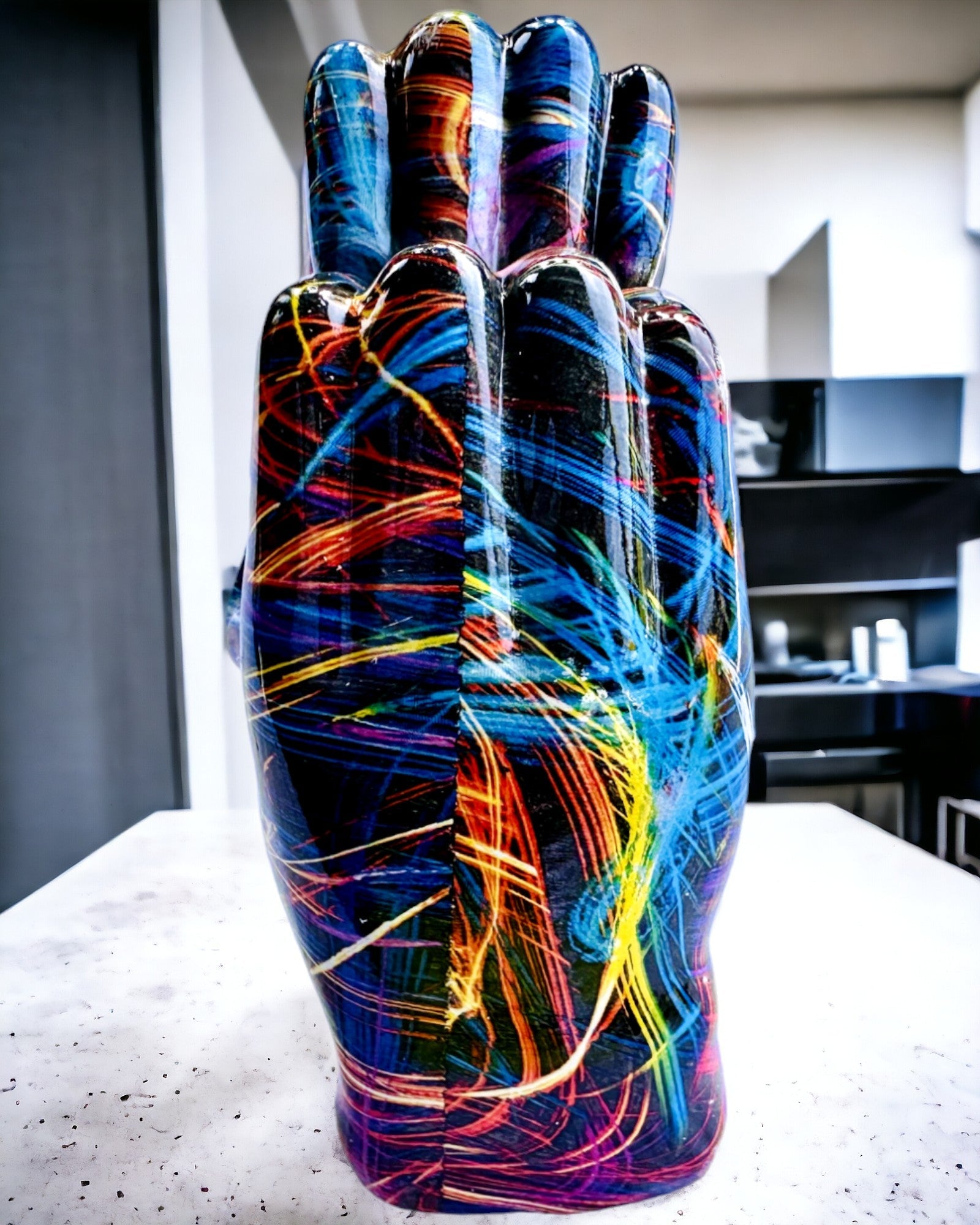 Kalejdoskop Hjerte – Håndlaget Smykke av Harpiks med Mulighet for Gravering