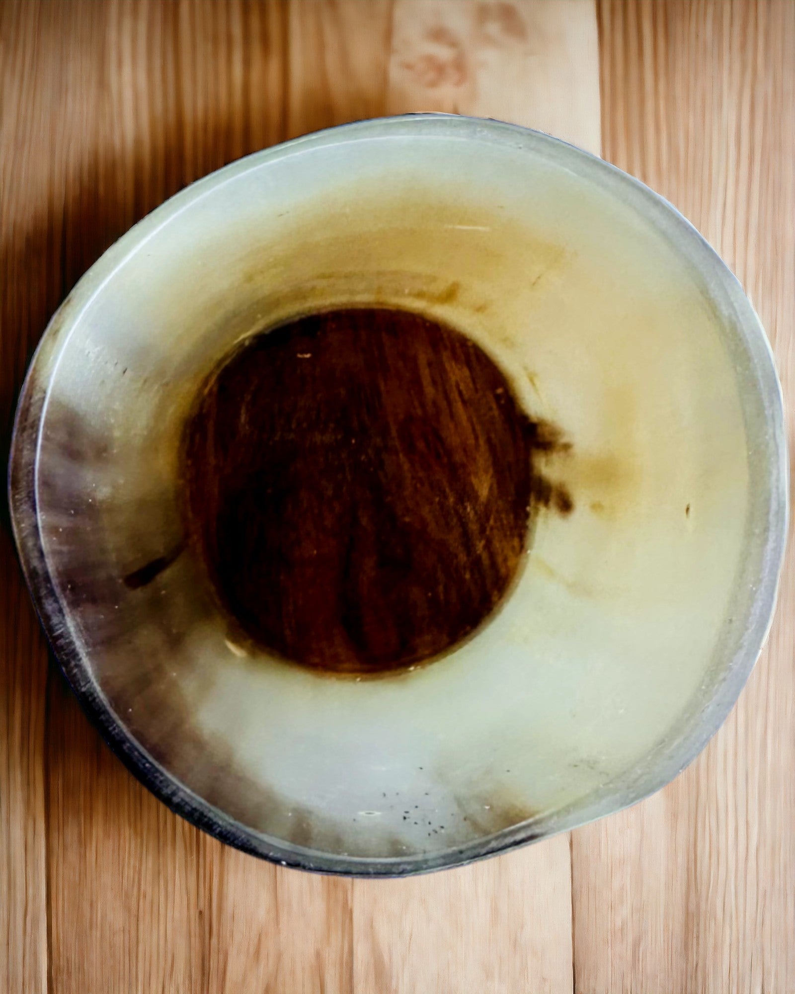 Håndlaget liten kopp med mulighet for gravering, indisk glasskopp, mulighet for personalisering som gave, gravering. Lys farge