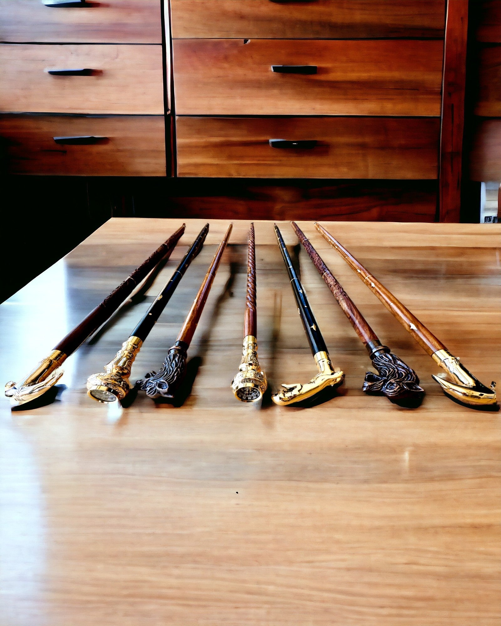 Spaserstokk "Jaguar Elegance" i Mango-tre - mulighet for personalisering med gravering