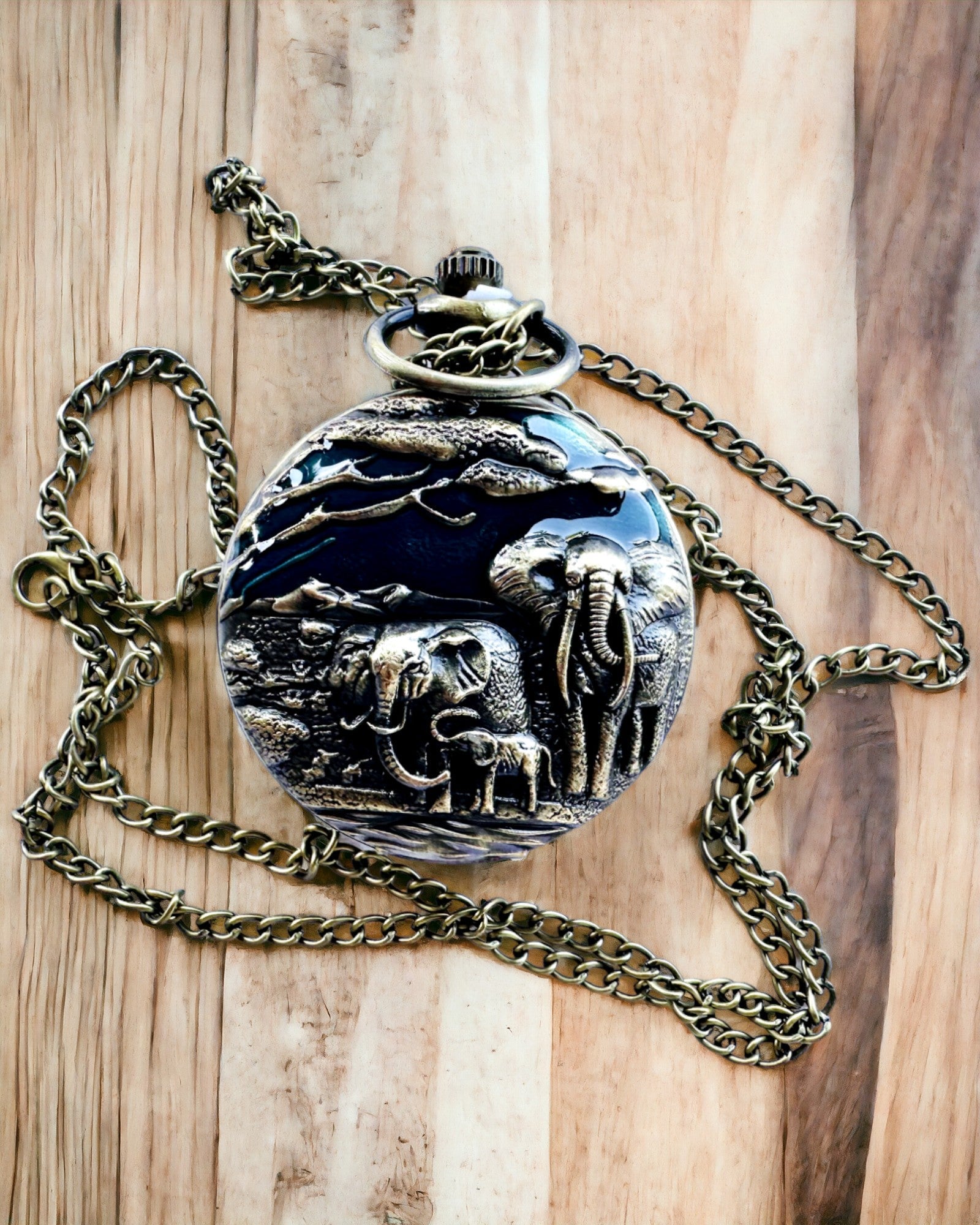 Lommeur "Vintage Explorer" med Mulighet for Gravering