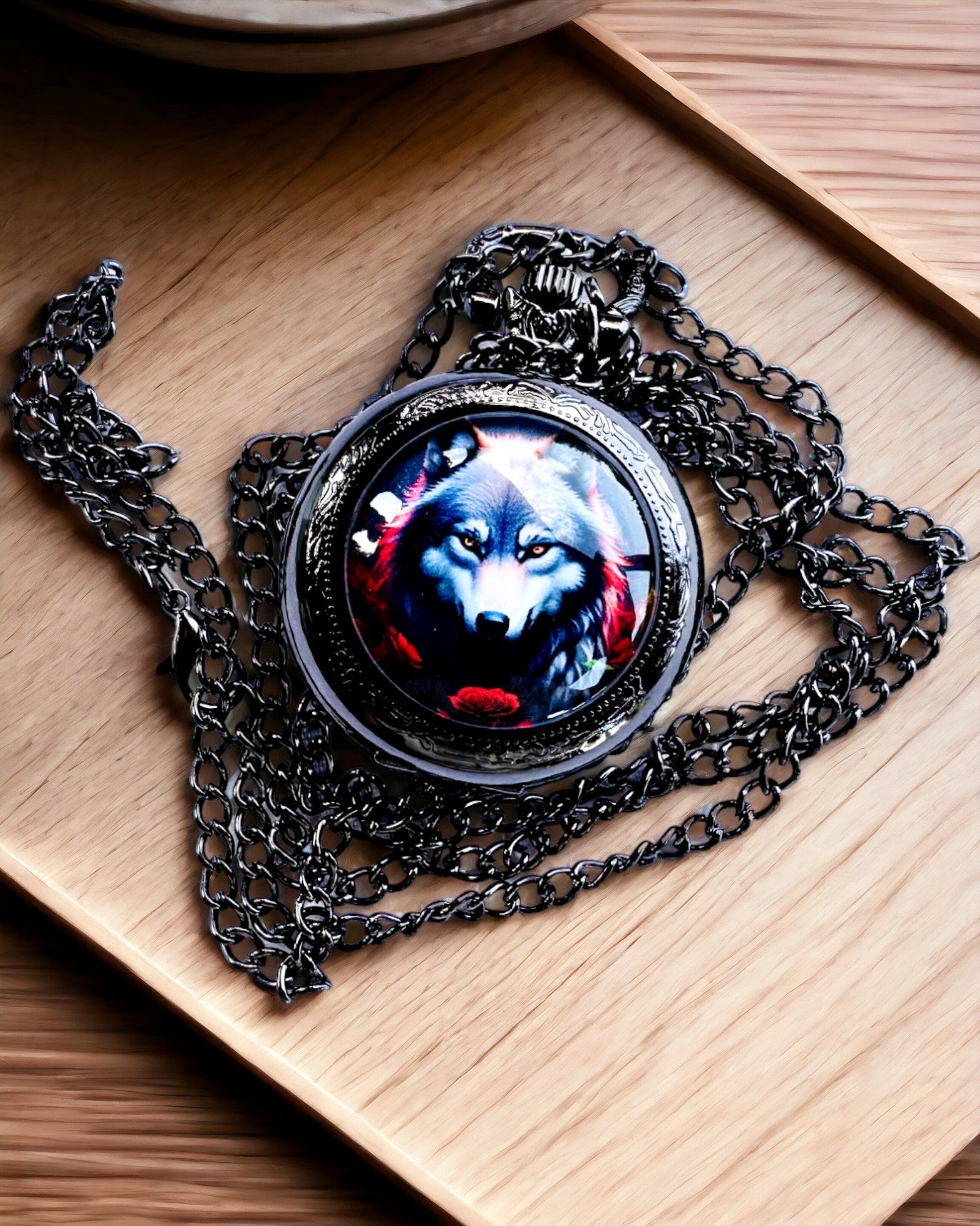 Lommeur "Lupus Stellar" med gravering