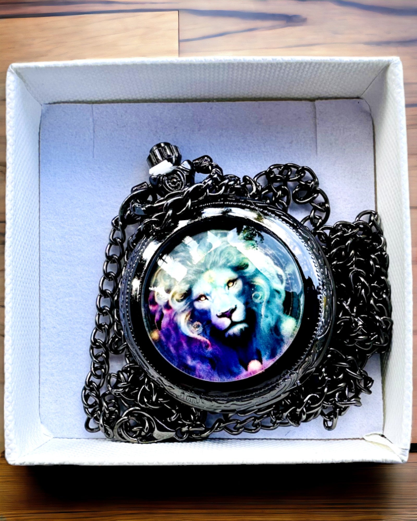 Lommeur "Majesty Lion" med Mulighet for Gravering